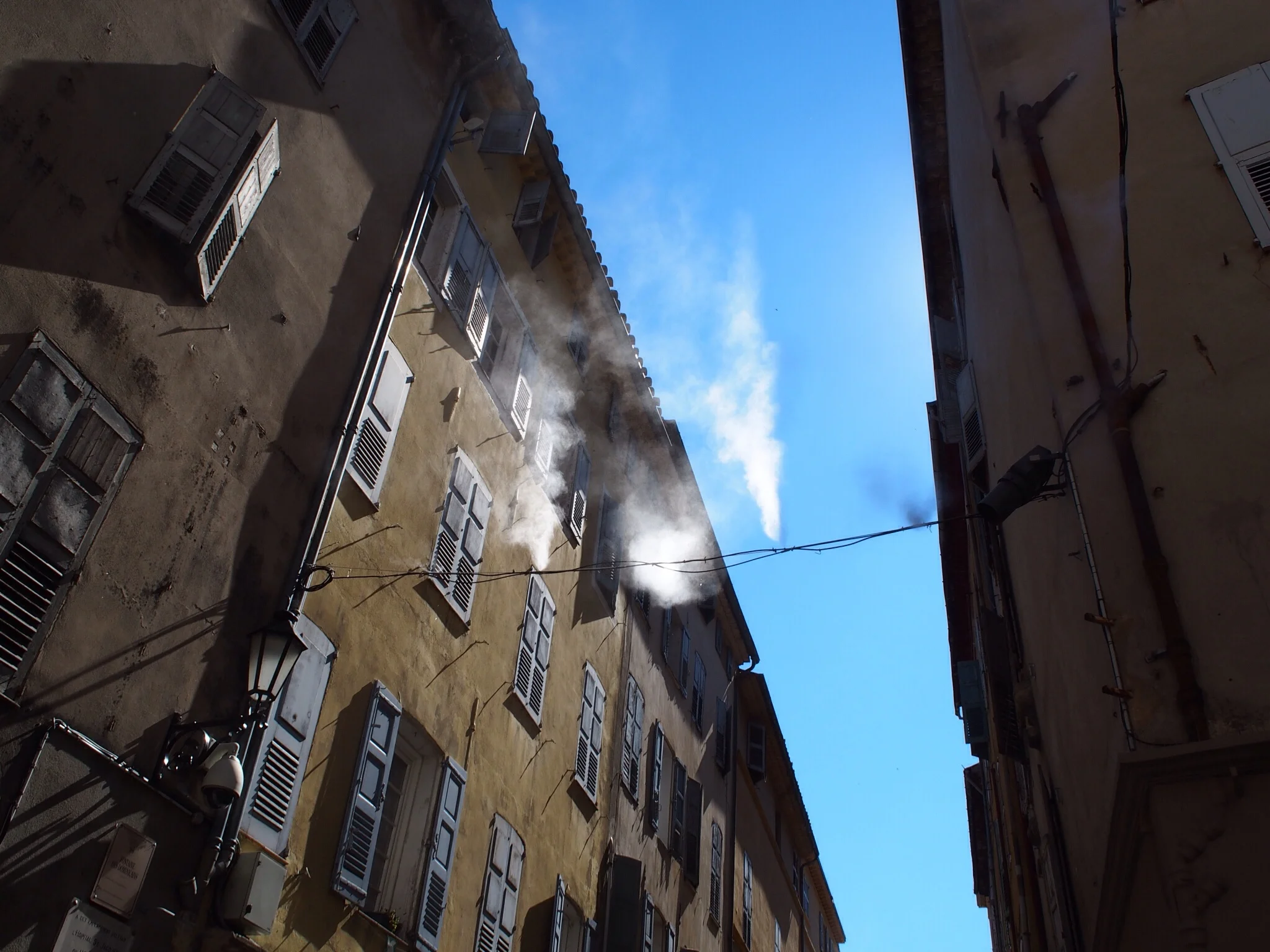 Mist sprays set up through the streets!