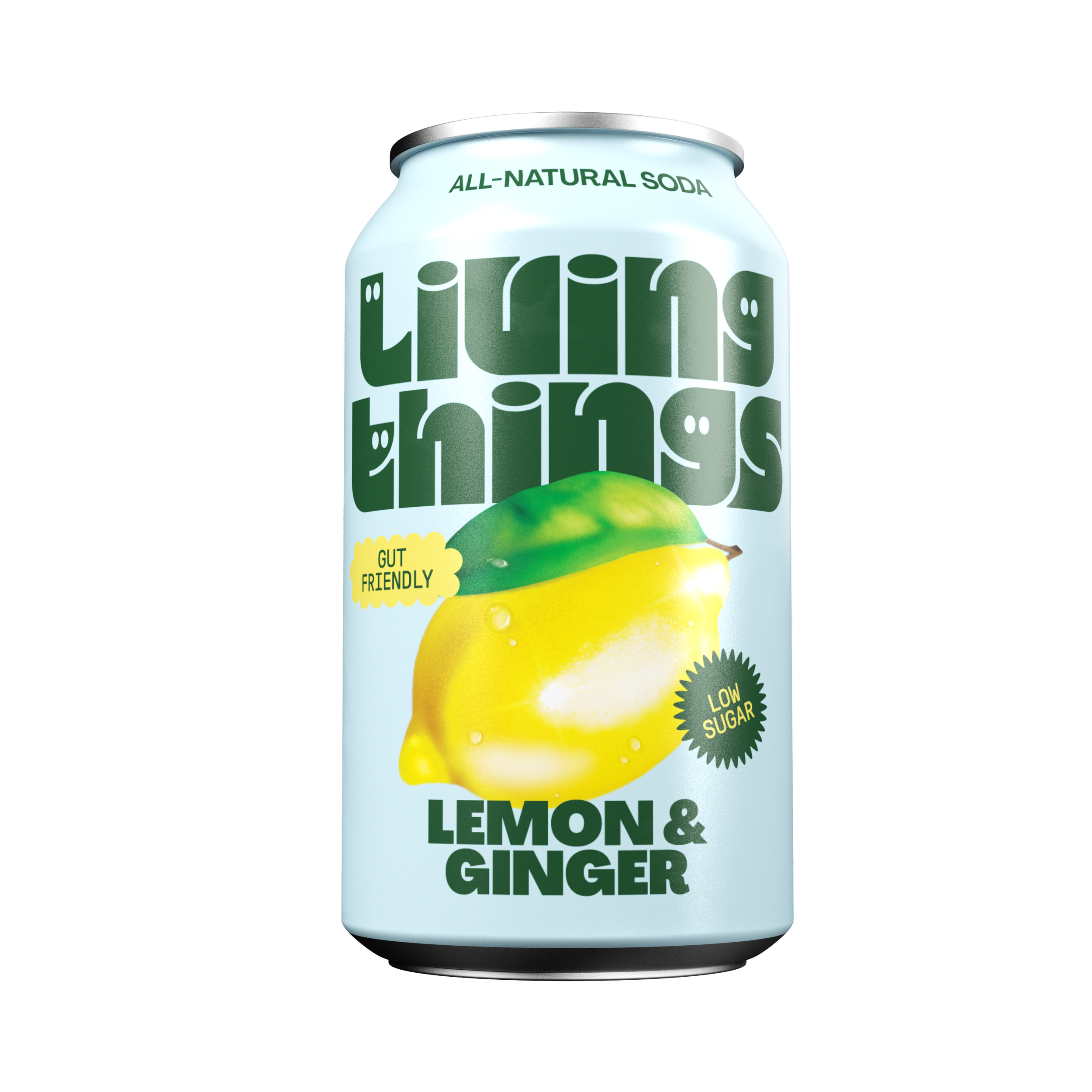 Living Things Lemon & Ginger Soda