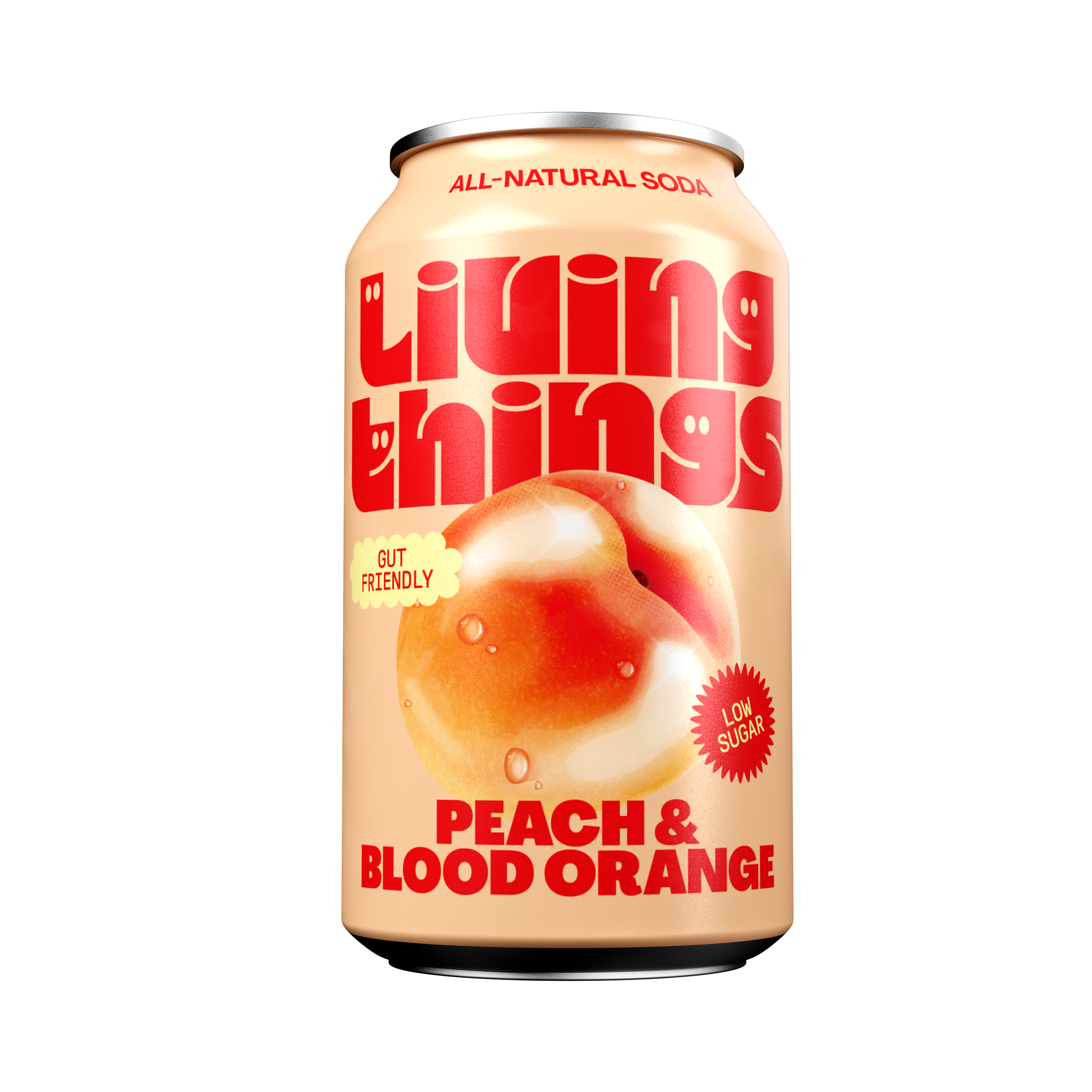 Living Things Peach & Blood Orange Soda