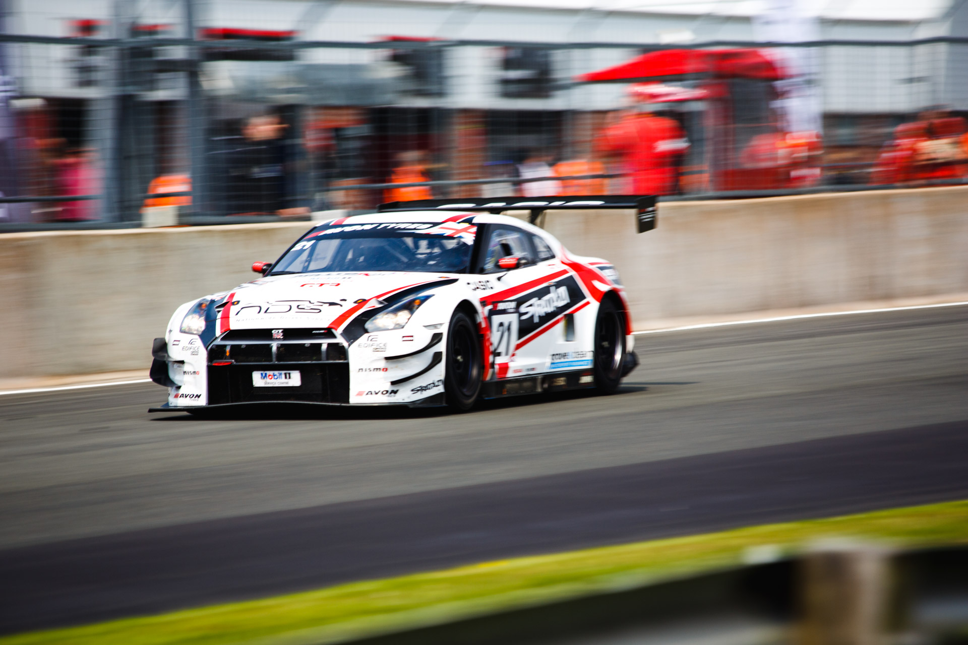This was taken in April during the British GT event at the Oulton Park race circuit. Getting shots like this can be tricky and requires practice in tracking the car as it moves. Sir Chris Hoy also competed in this race in a similar looking car. 