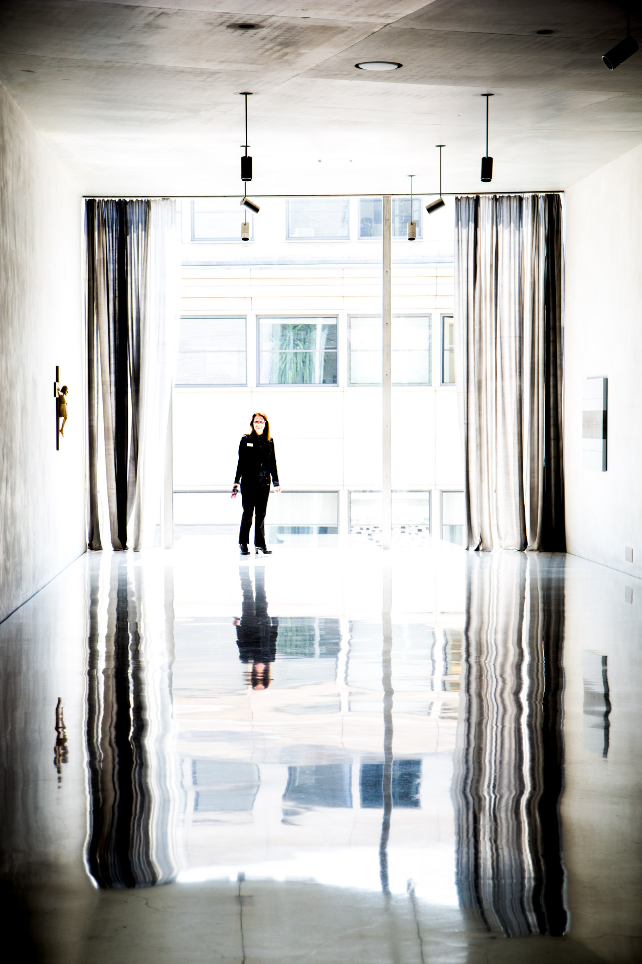Another one of my favourites from Cologne. This was taken inside the Kolumba building. It's a very interesting place to walk around even if the artwork is not to your liking. When I was taking this one another member of staff was telling the lady in the photo to move out of the way but I quite liked the gesture.