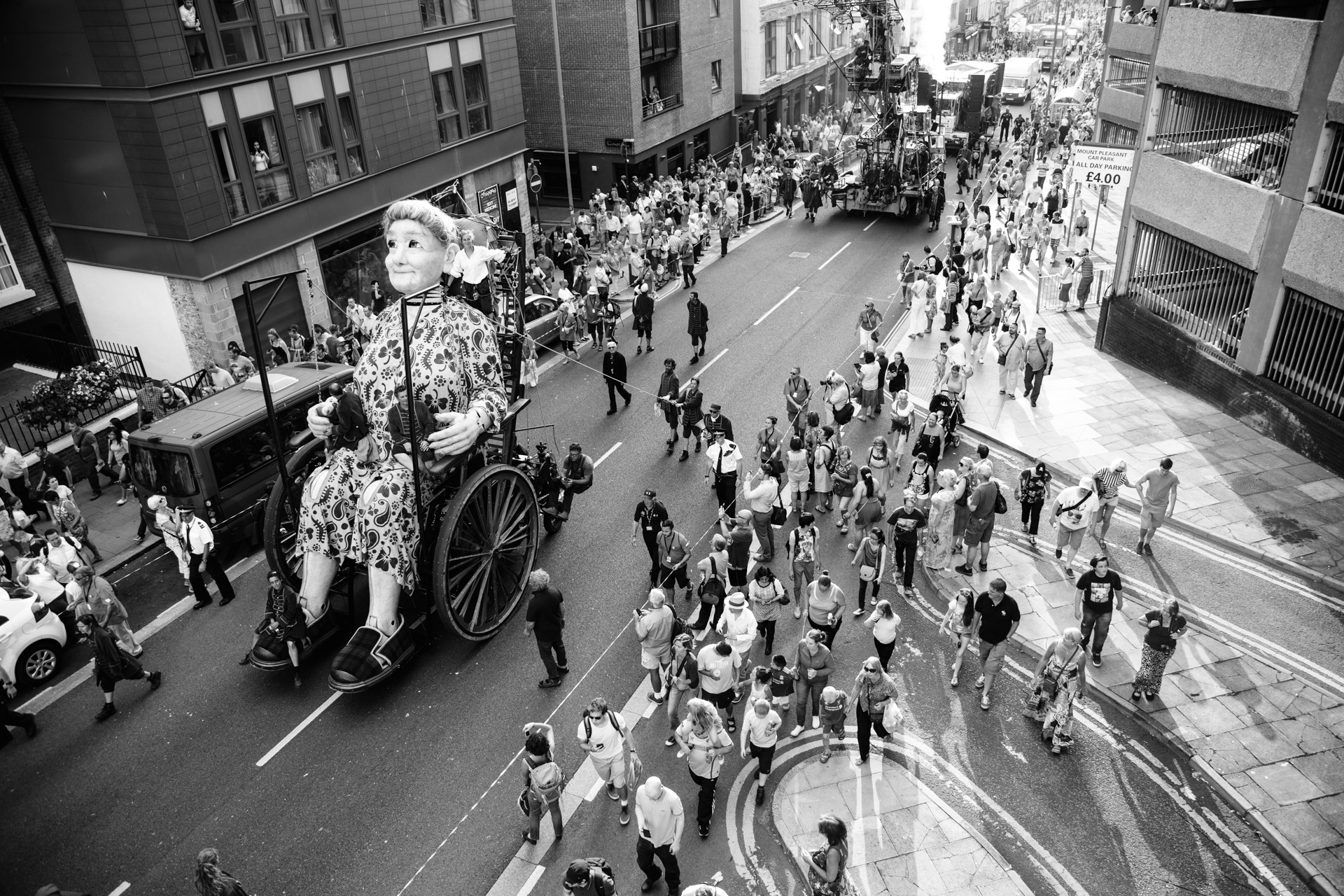 In July the Giants returned to Liverpool. I managed to get a good vantage point from a car park for this photo. Trying to get a good photo was difficult amongst the massive crowds in certain areas.