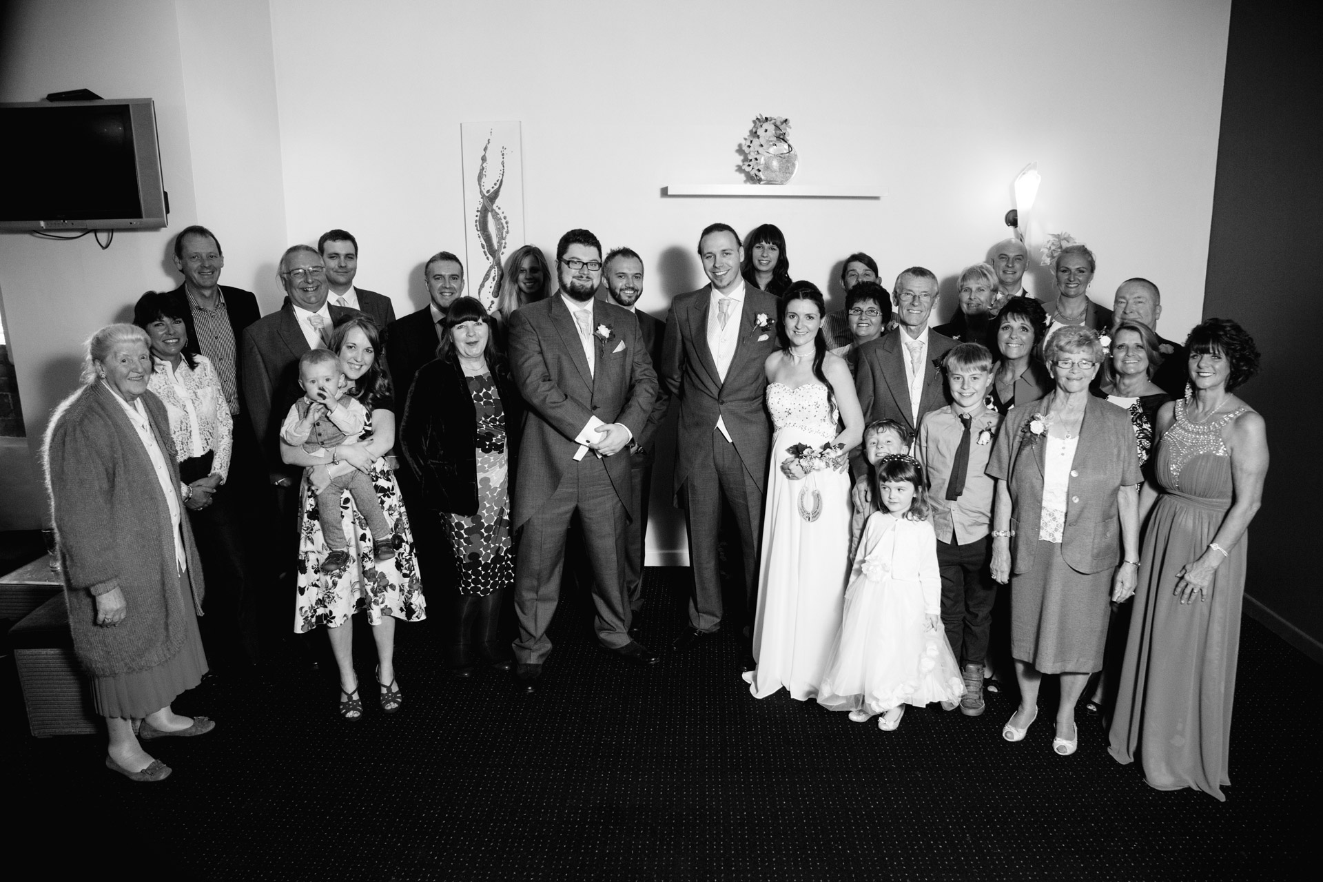 The third and final wedding of the year in October. Marcus Rogers, a close friend from my Uni days, married Victoria. Again being entrusted with this from a good friend was an honour. Choosing a spot for the big group shot was a tough one due to space and lighting, but in the end I was pleased with this photo.