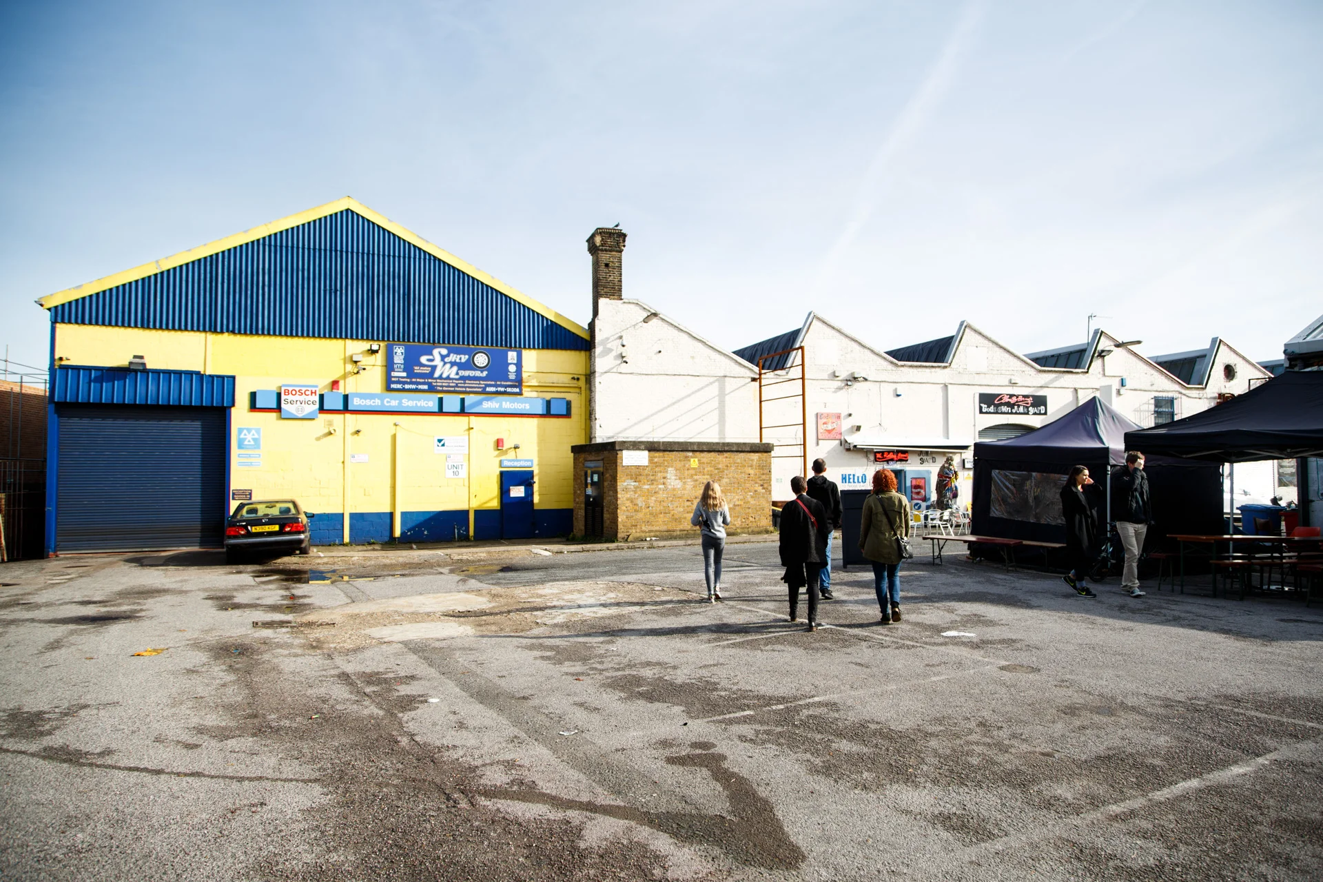 Inside Ravenswood Industrial Estate.
