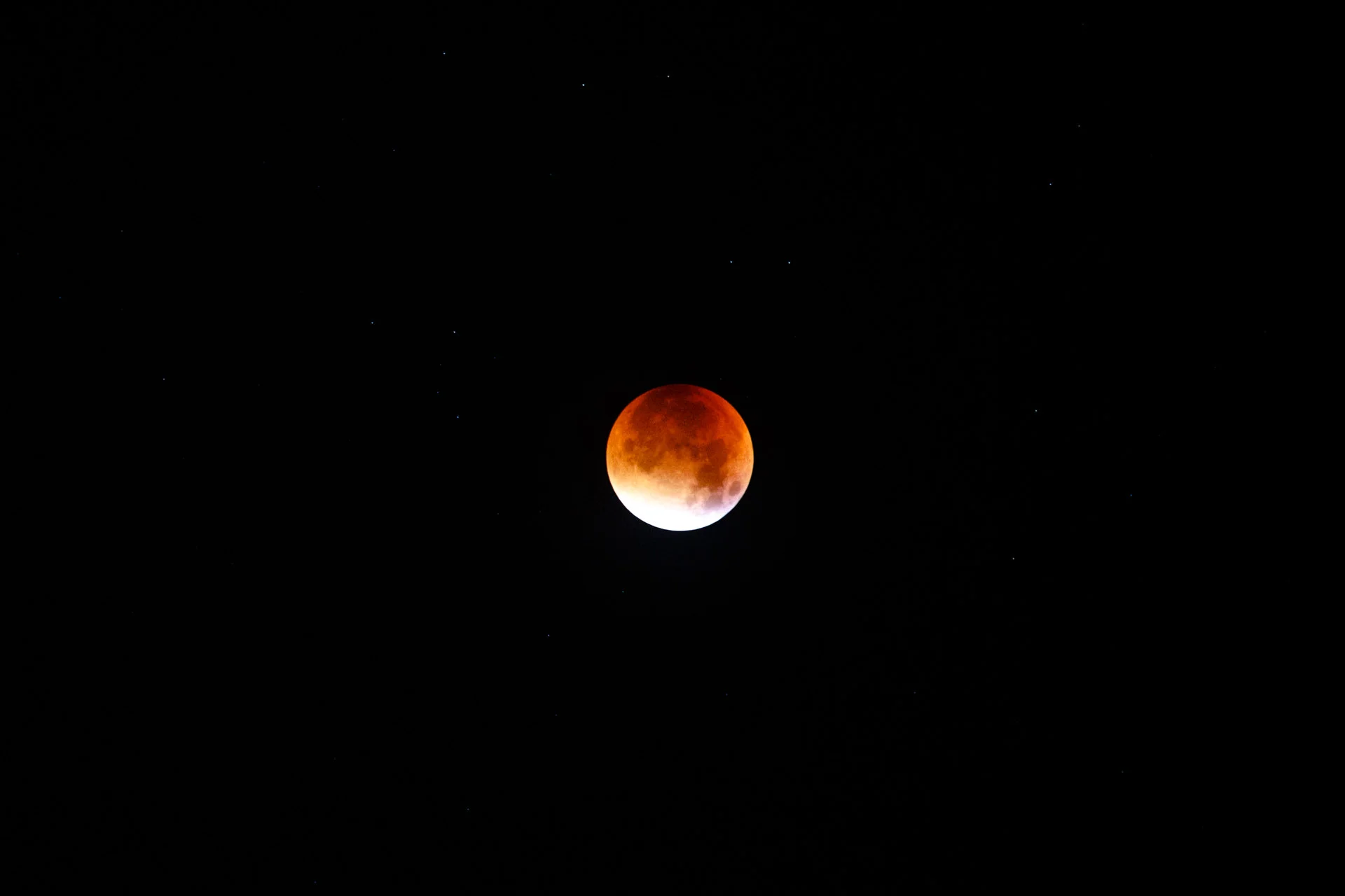 September - Taking photos at 3am is not something I normally do, but the rare event of a Bloodmoon was something worth photographing... 