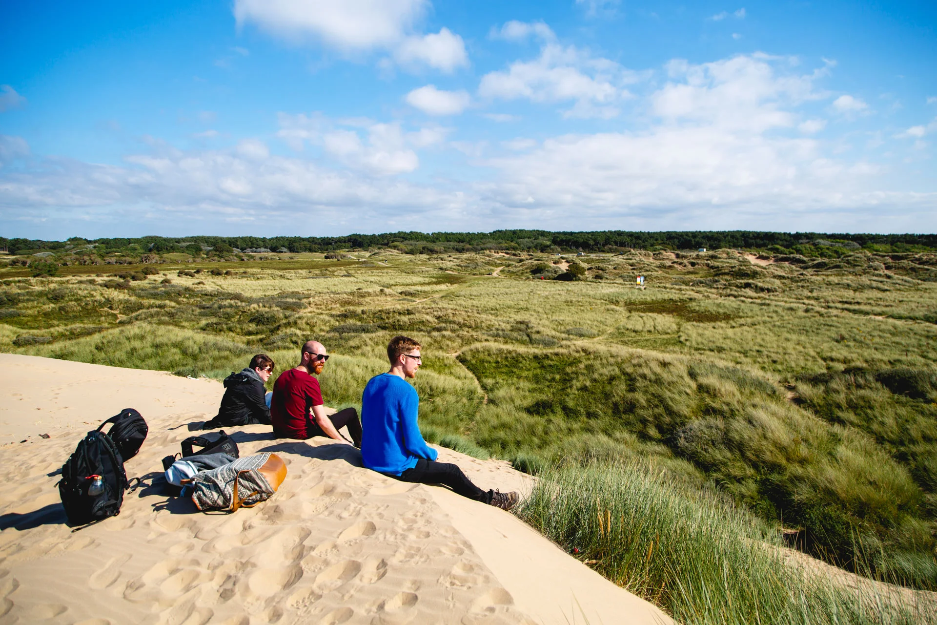 ...looking back across the National Trust land we walked through. Standing at the top of the dunes gave us a great view all around.