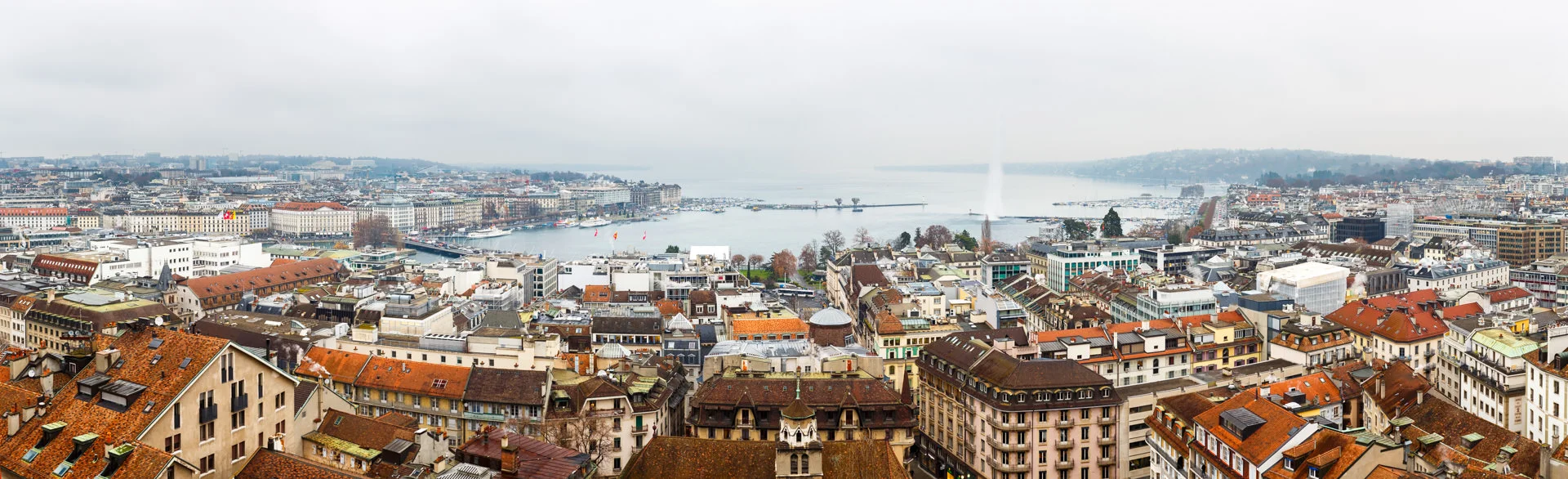 The view across Lake Geneva.
