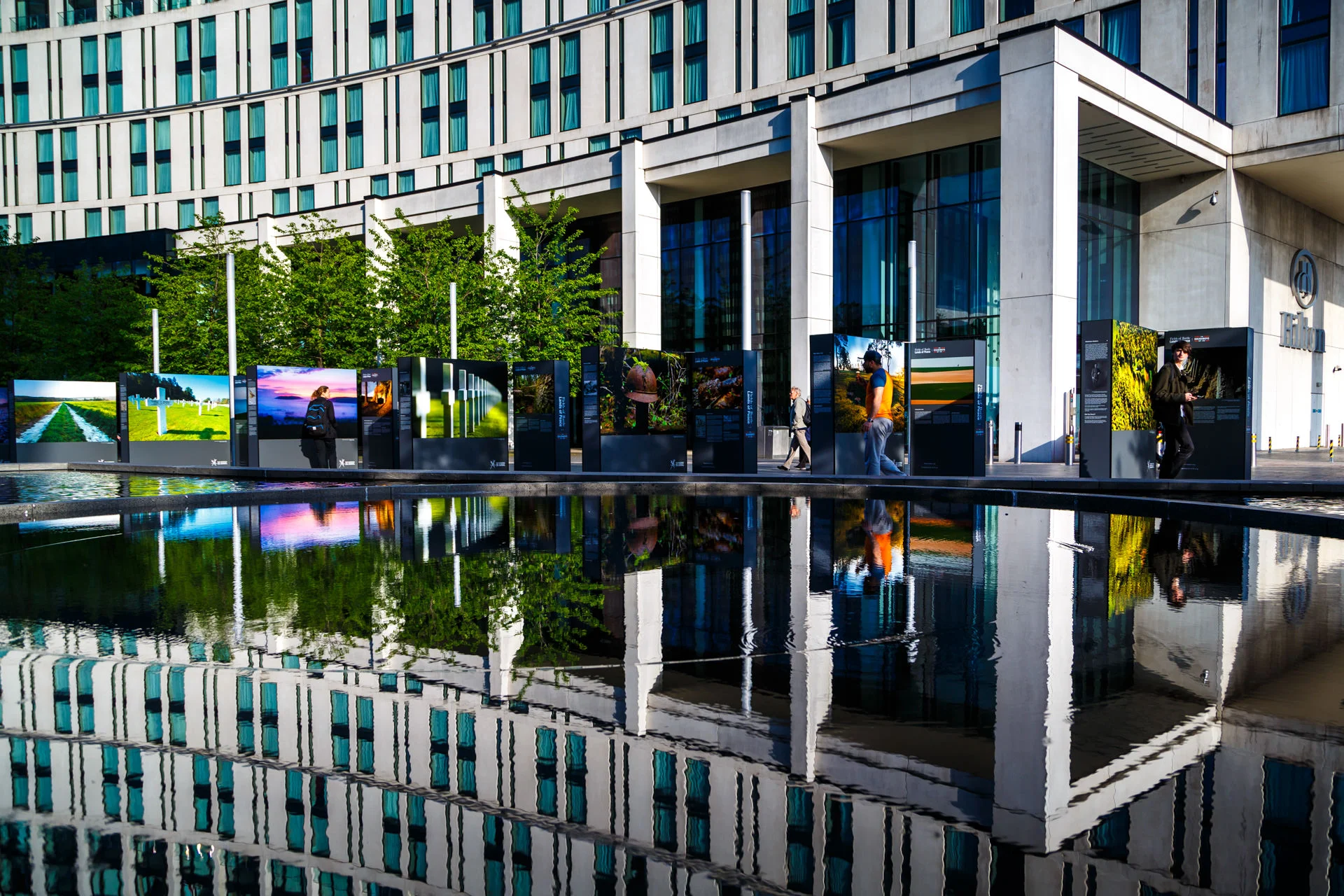 ...it was captured here by the Hilton Hotel in Liverpool.