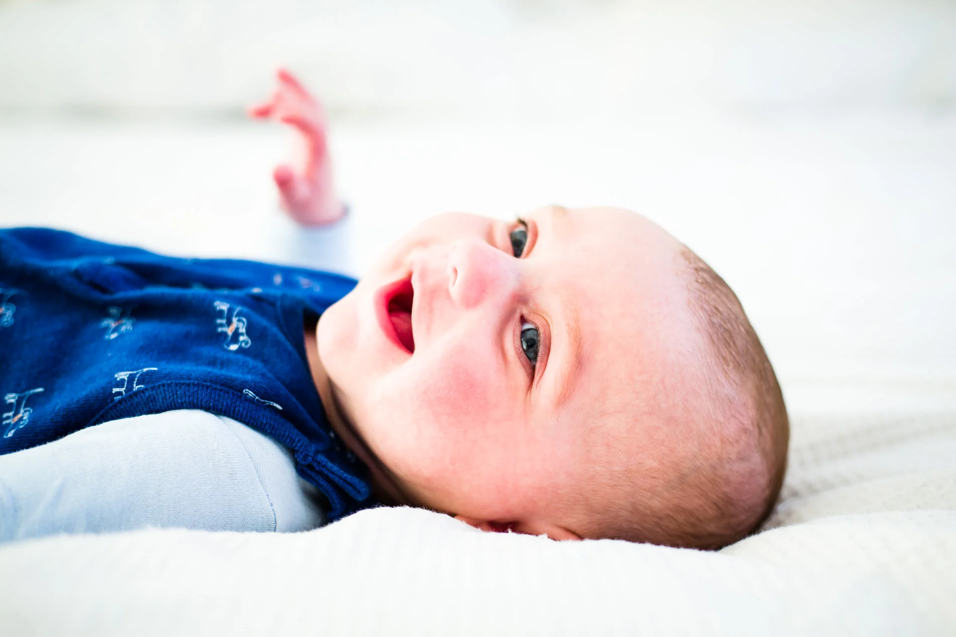 ...and again a few months later. He's a happy and relaxed baby - my sister and her partner are doing a great job with him! I'm enjoying seeing him grow up.