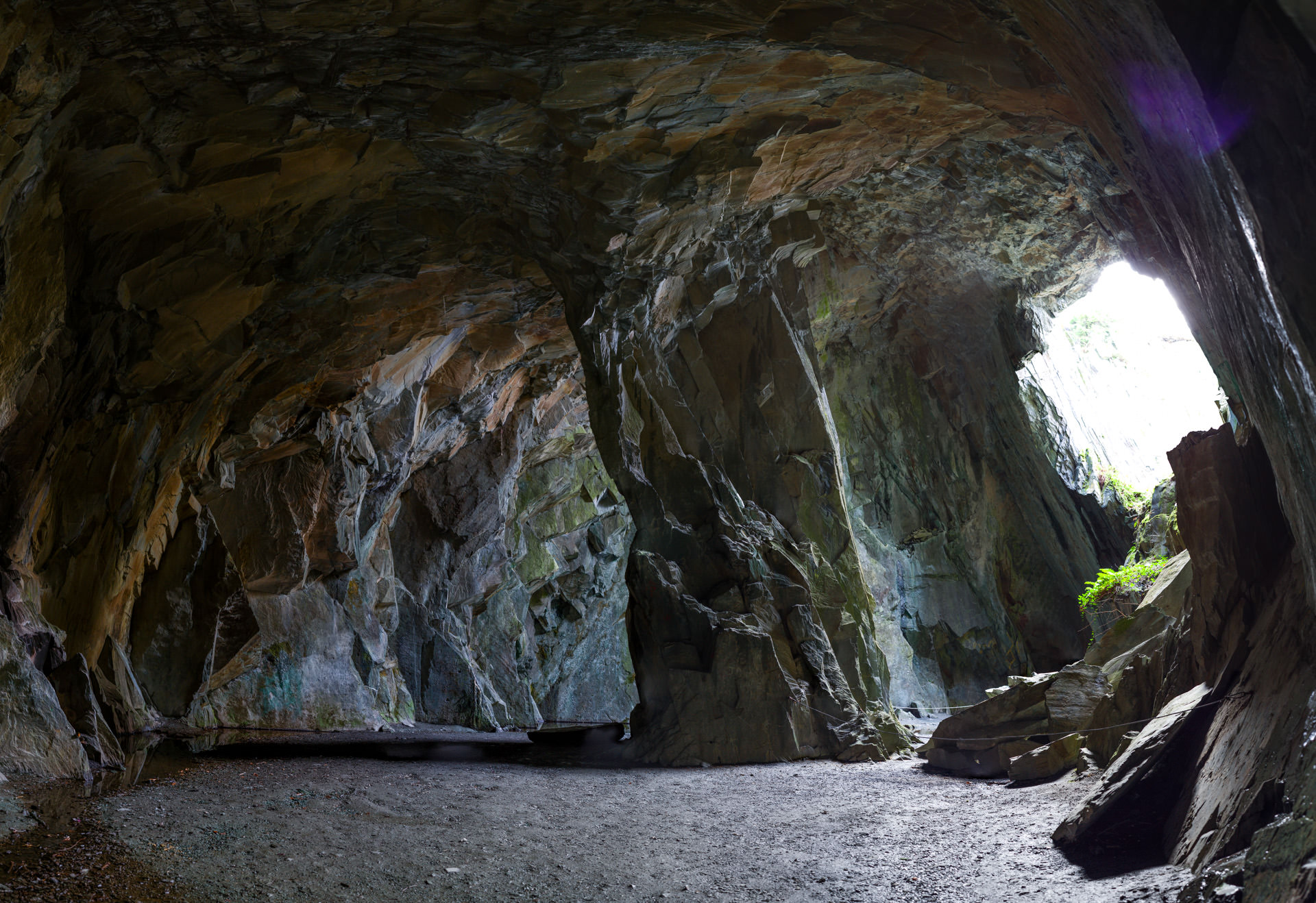 Inside Cathedral Quarry. It's quite a stunning space.
