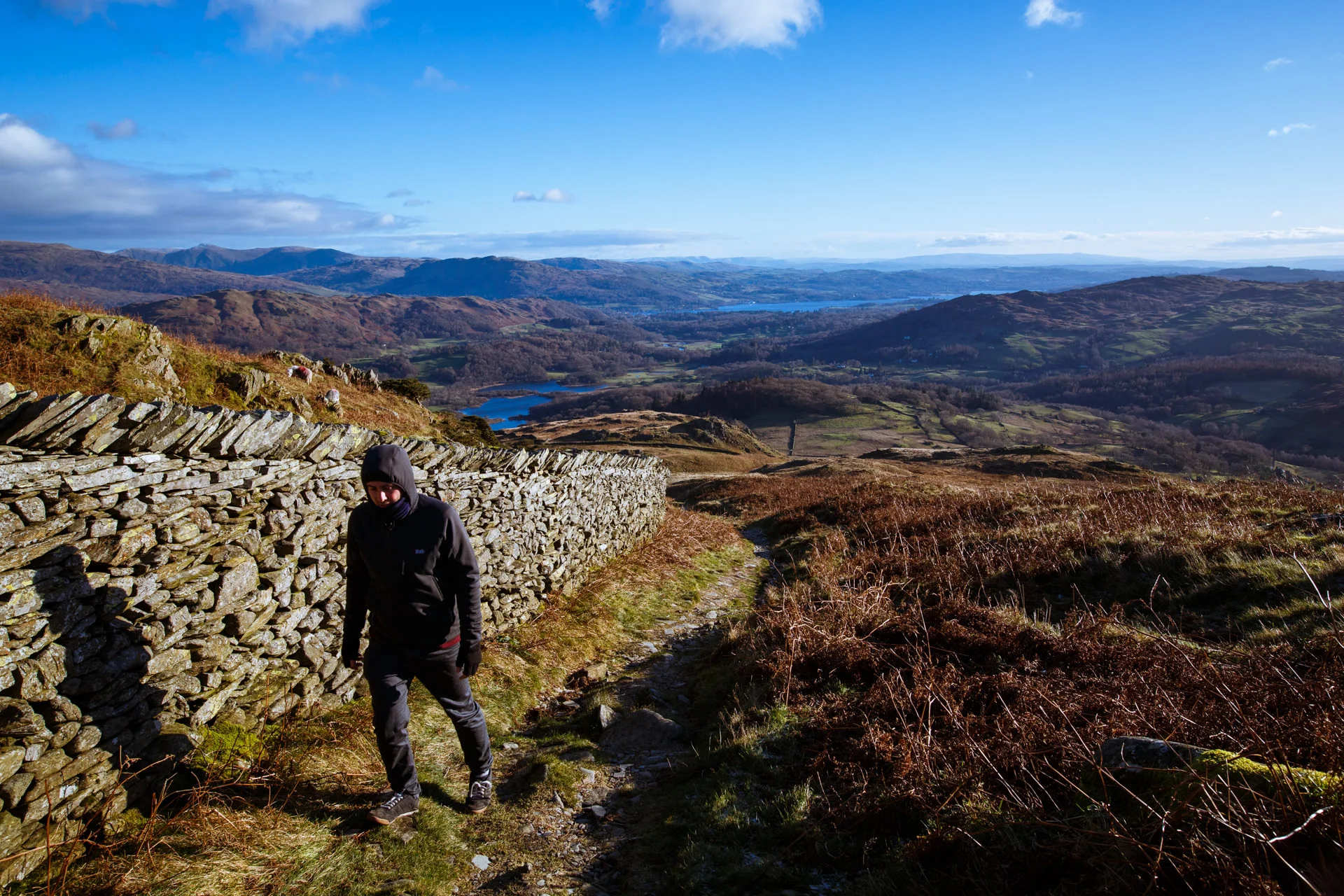 Walking up to Lingmoor Fell with my brother.