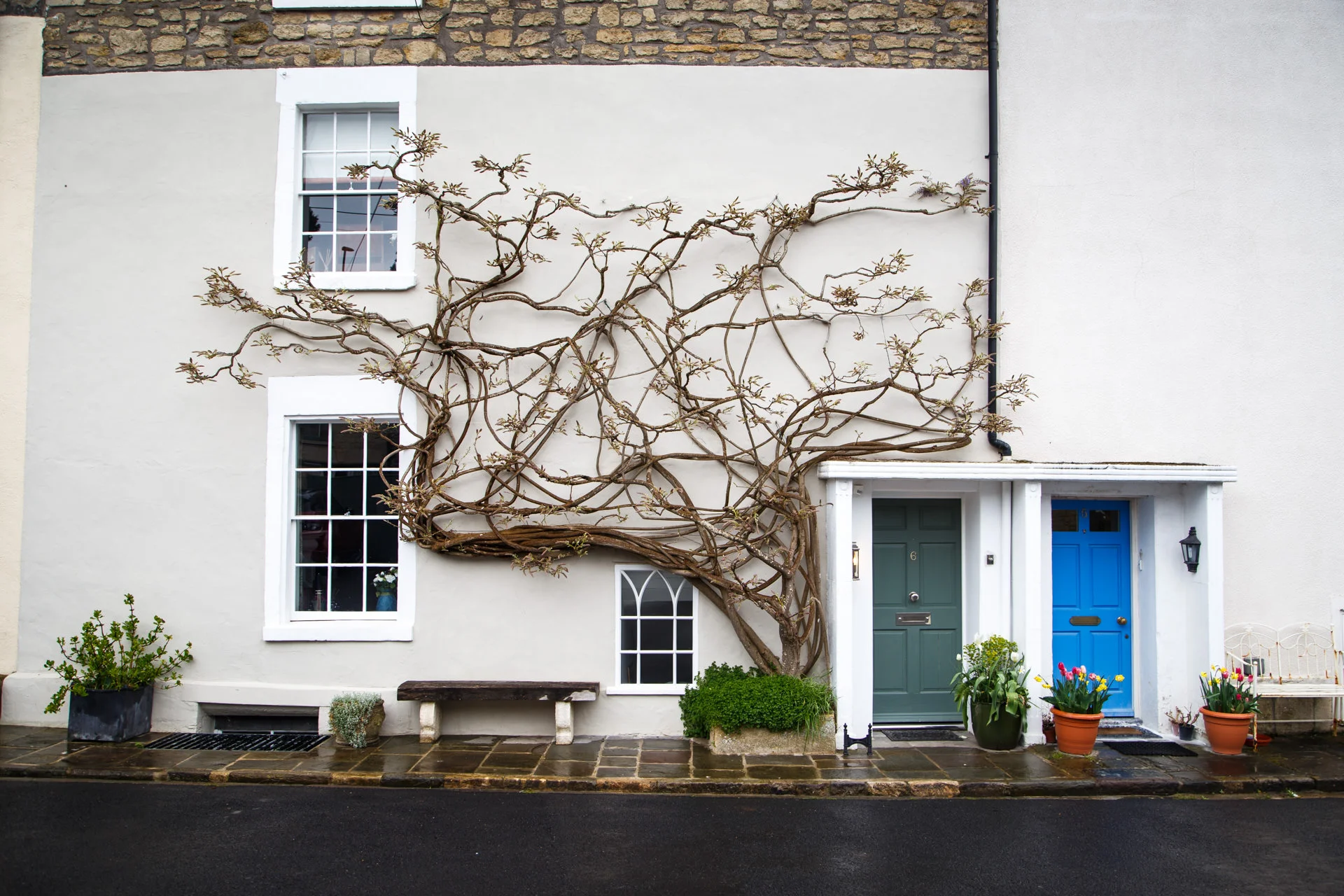 One of the houses inside the crescent.