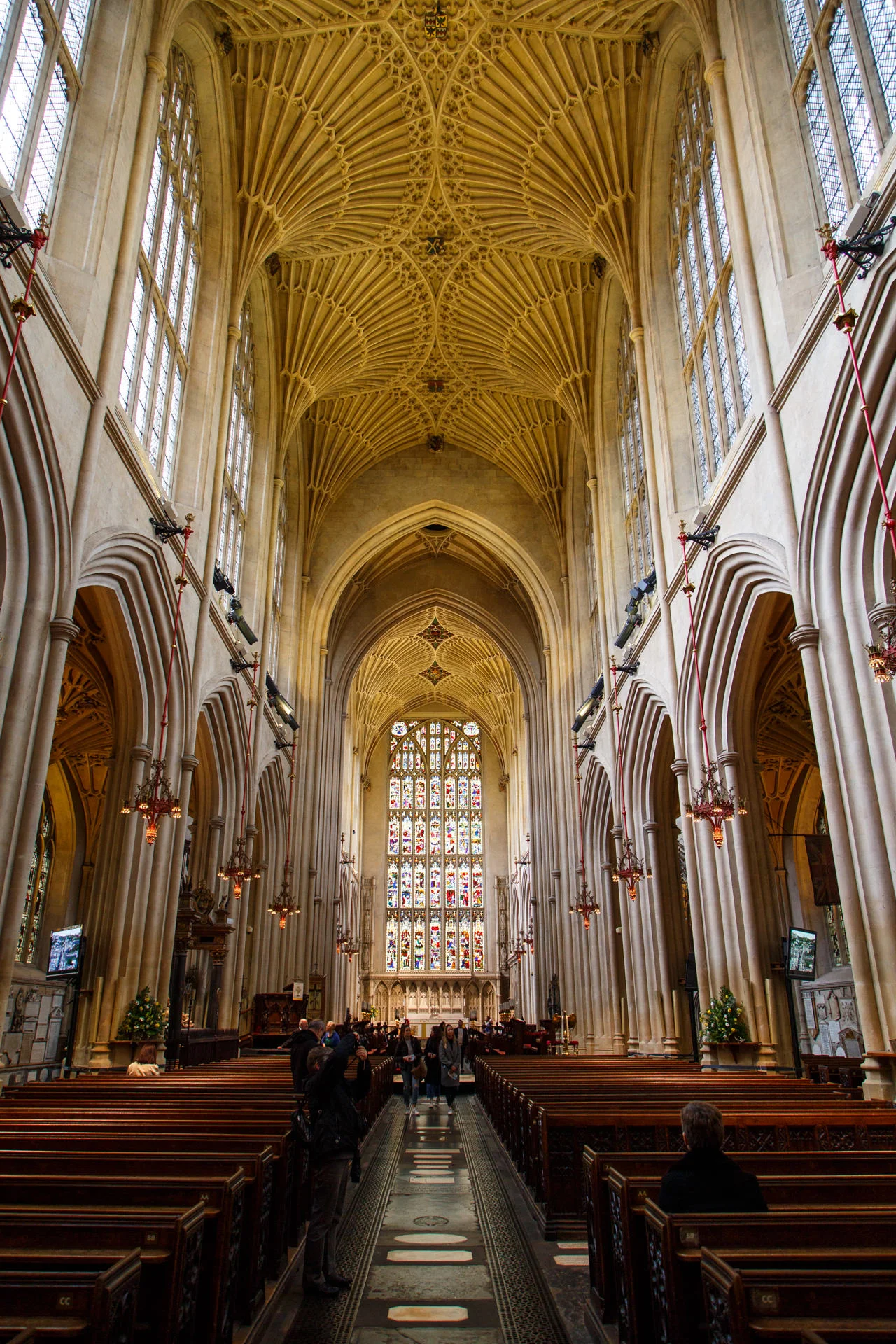 Inside the Abbey.