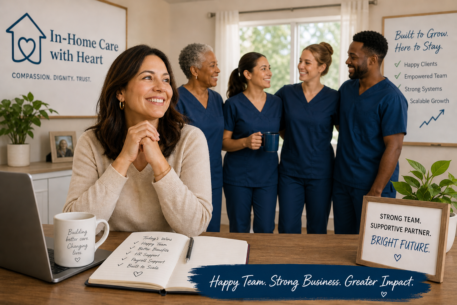 Client Success Story – Home Care Franchise Group that wanted better Employee Benefits and less administration