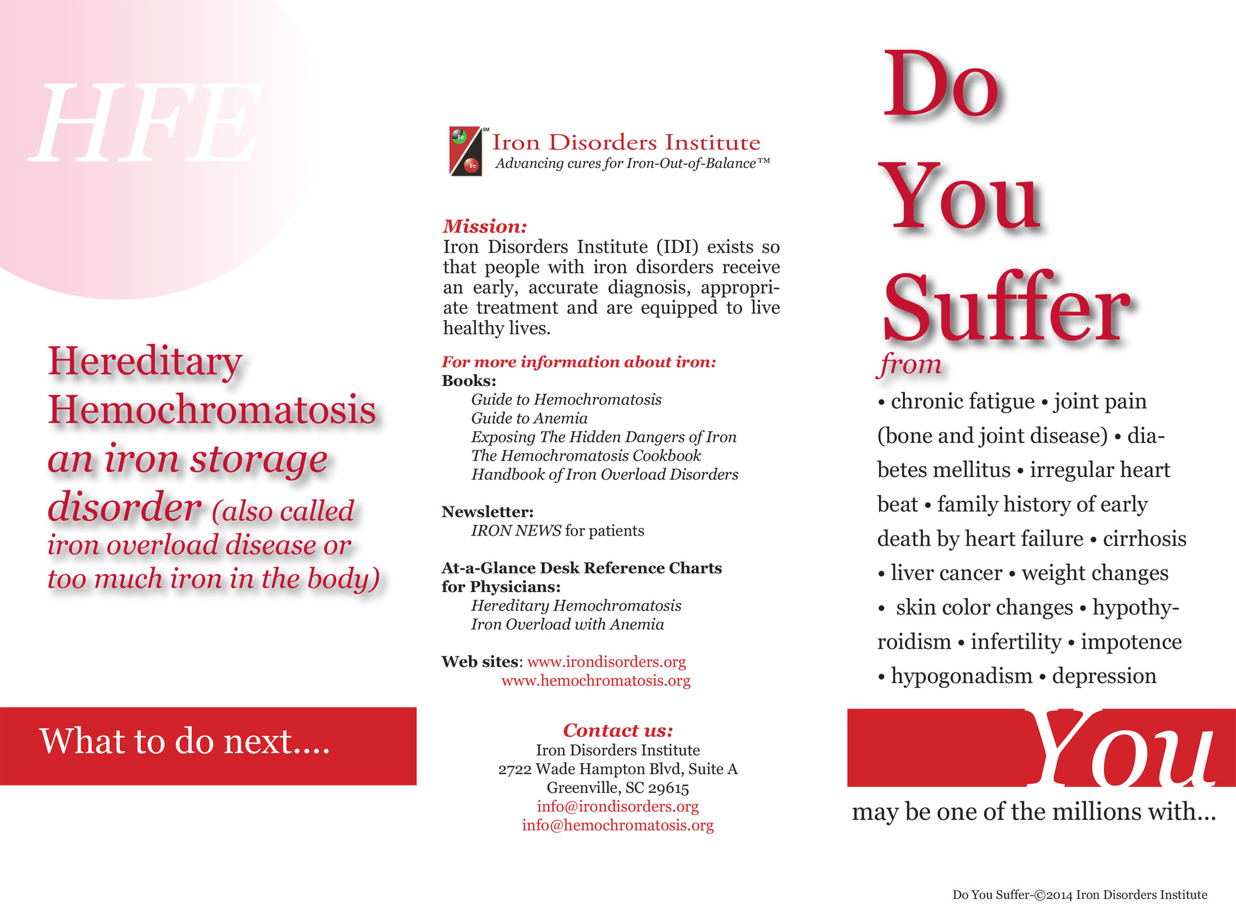 Hemochromatosis Chart