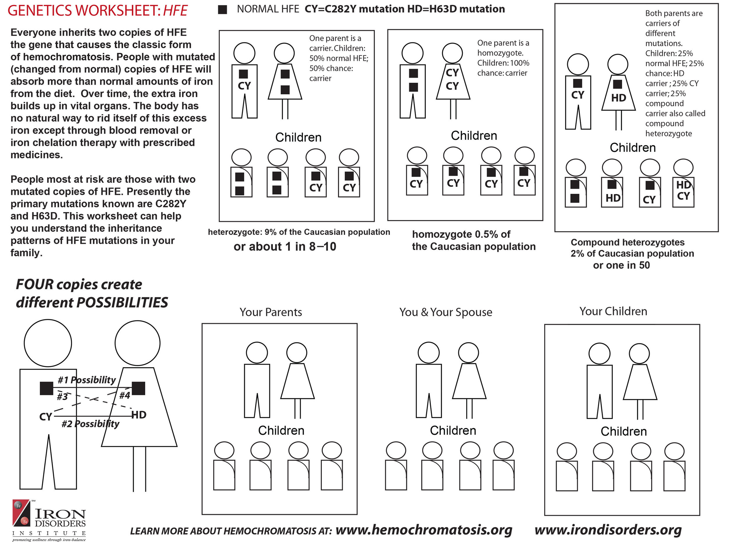 Hemochromatosis Chart