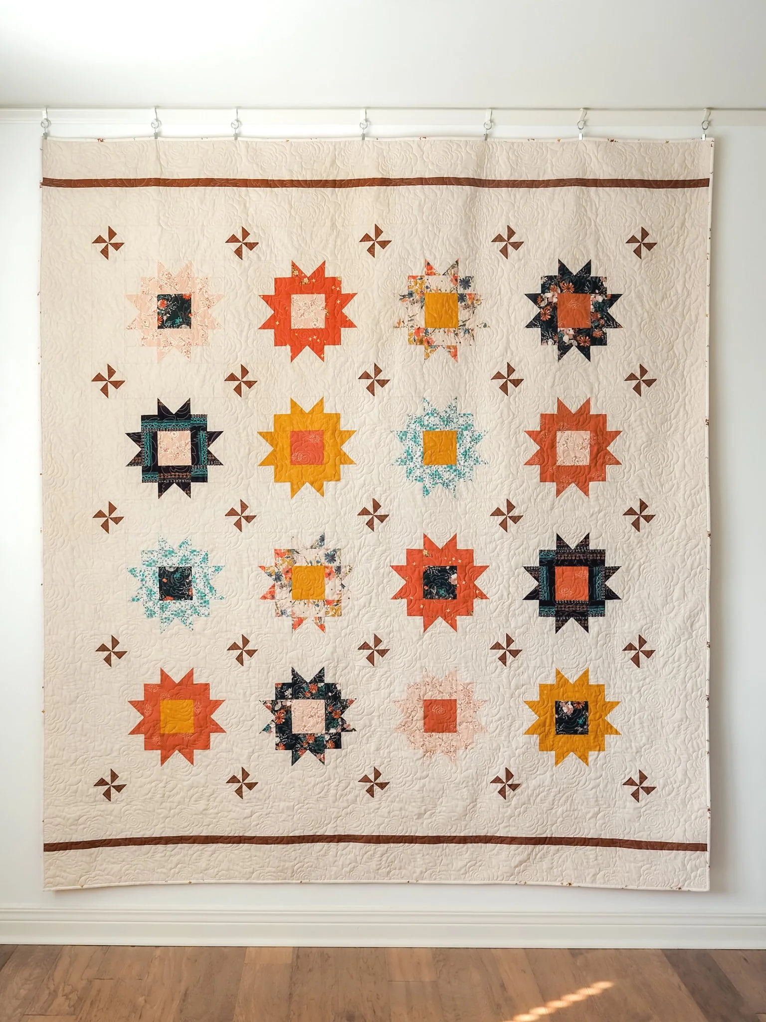 Prairie Flower Quilt on wall.jpg