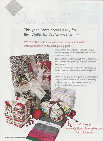 Best Quilts for Christmas '11 give away