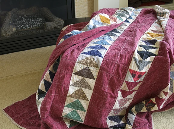 flying geese quilt