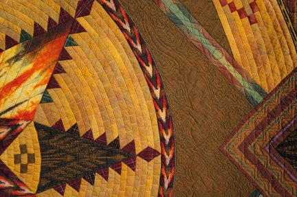 Native Weaving- Feathered Star Closeup