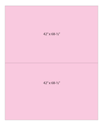 Backing Diagram - NOTE: Sizes should read 42" x 70" on both panels with correction to quilt width
