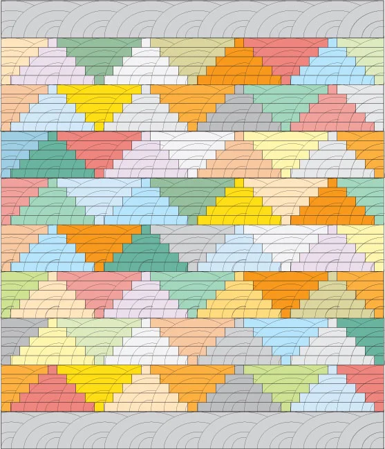 Baptist Fan quilting design