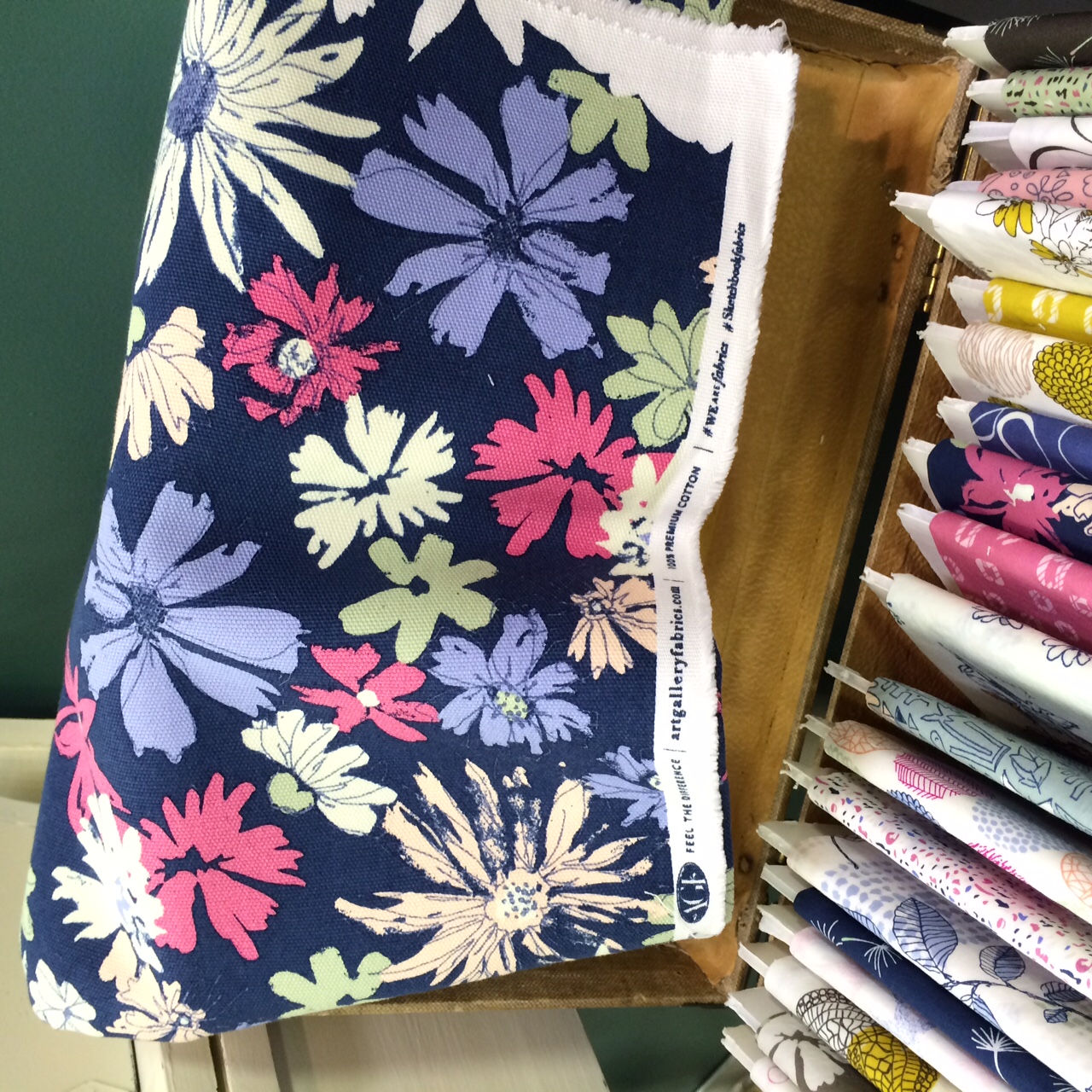 Ink Outburst Atelier Canvas by Sharon Holland for Art Gallery Fabrics