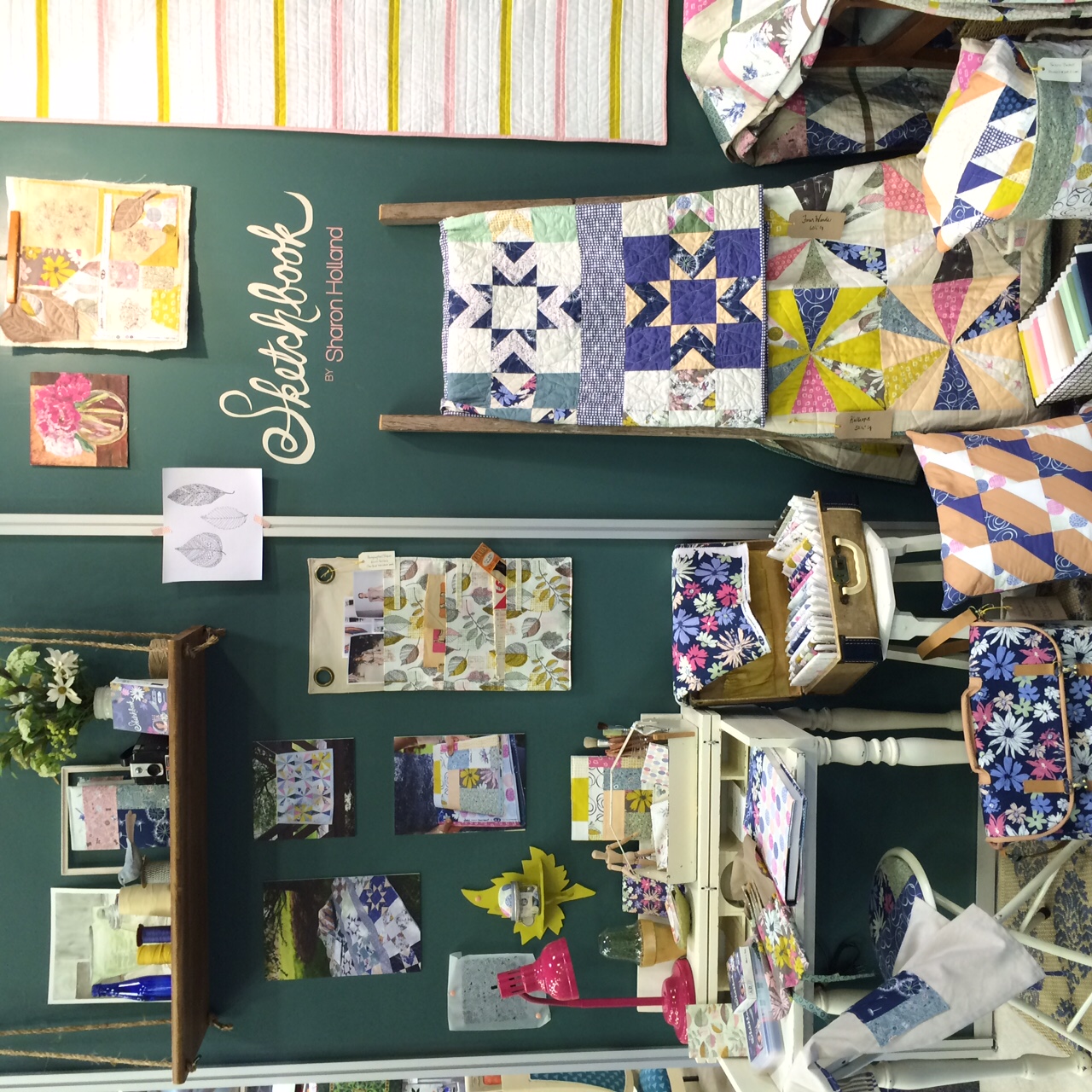 Quilt Market booth: Sketchbook by Sharon Holland for Art Gallery Fabrics