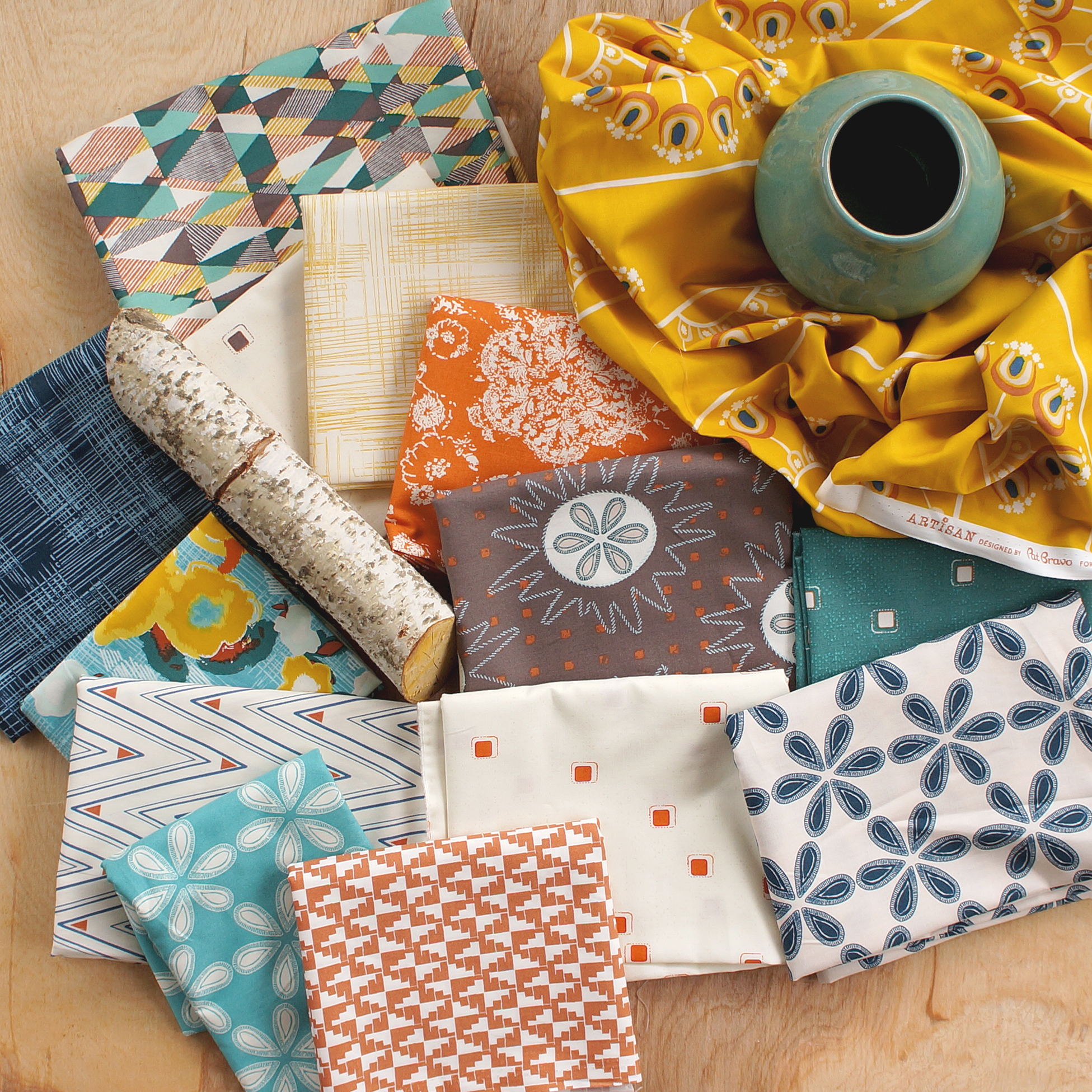 Artisan fabrics by Pat Bravo for Art Gallery Fabrics