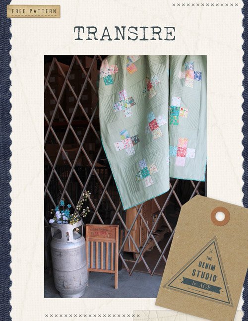 Transire free quilt pattern by AGF