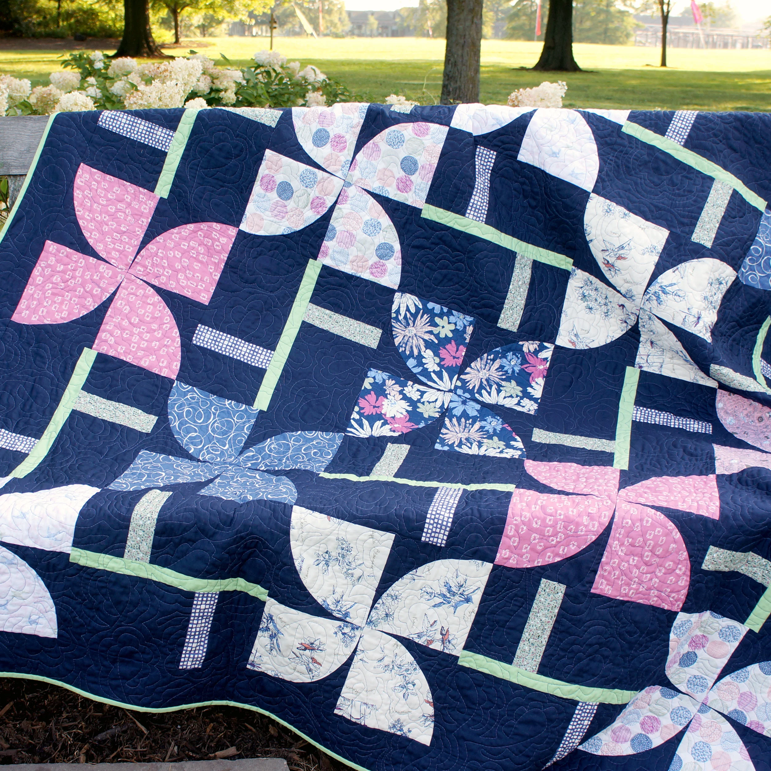 Bloomescent by Sharon Holland featuring Sketchbook fabrics and Pure Elements from Art Gallery Fabrics