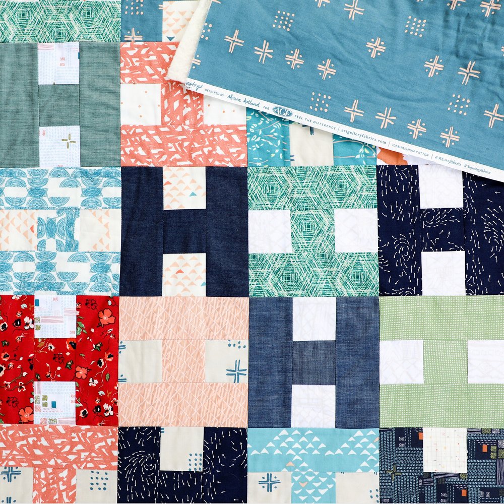 Download H Block Quilt Sharon Holland Designs