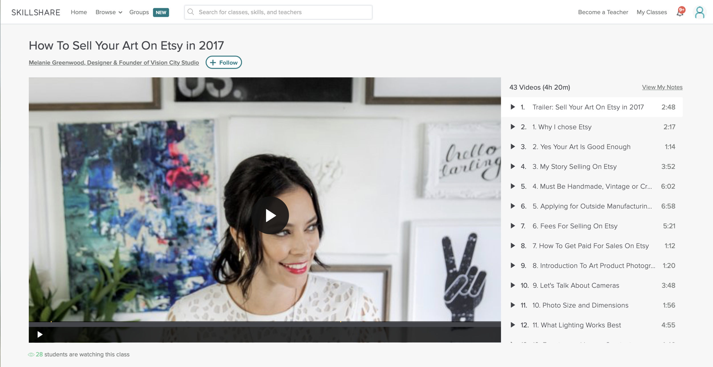 How to Sell Your Art on Etsy in 2017 with Melanie Greenwood