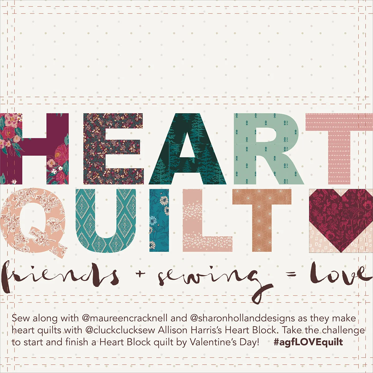 Heart Quilt Sew Along Sharon Holland Designs
