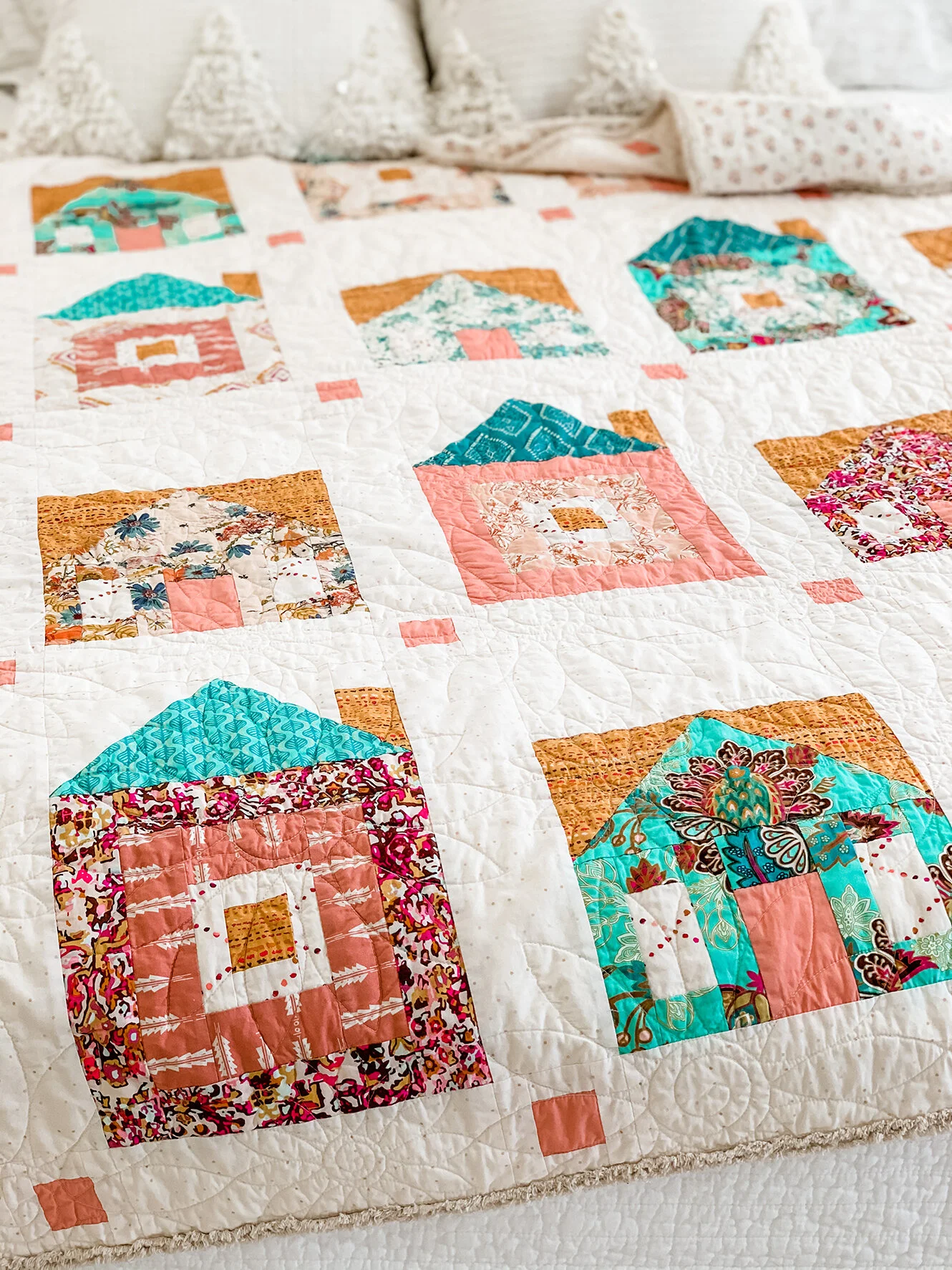 Sweet Home Quilt on Bed.jpeg