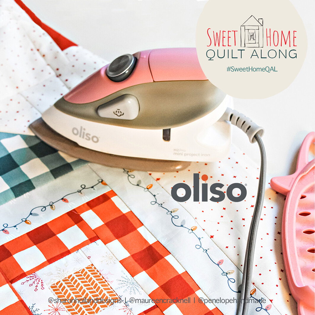 OLISO Pink Mini Project Iron with Trivet - 854537008035 Quilt in a Day /  Quilting Notions