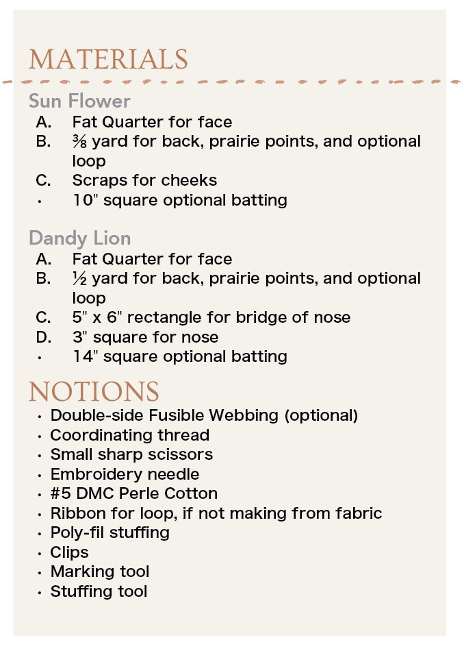 Prairie Point Pals (PDF) — Sharon Holland Designs