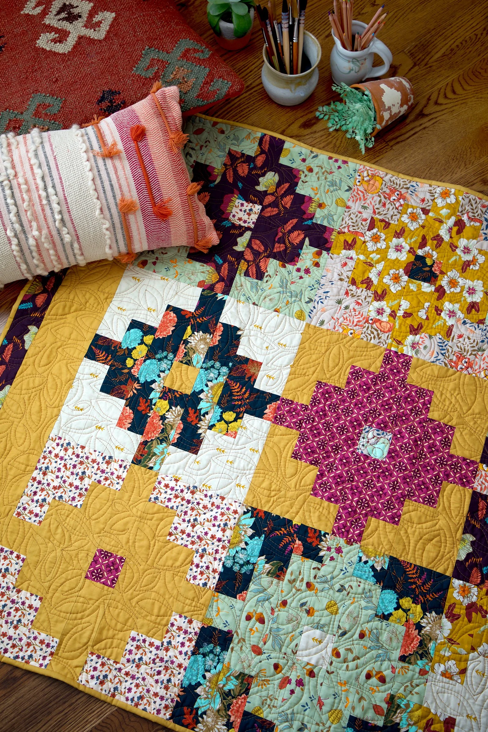 Wild Honey Quilt on floor 2 small.jpg