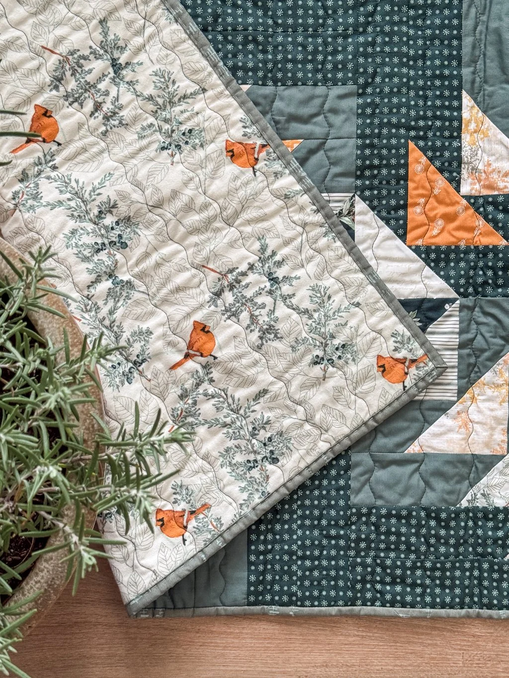 Juniper Chicago Geese Flannel Backing.jpg