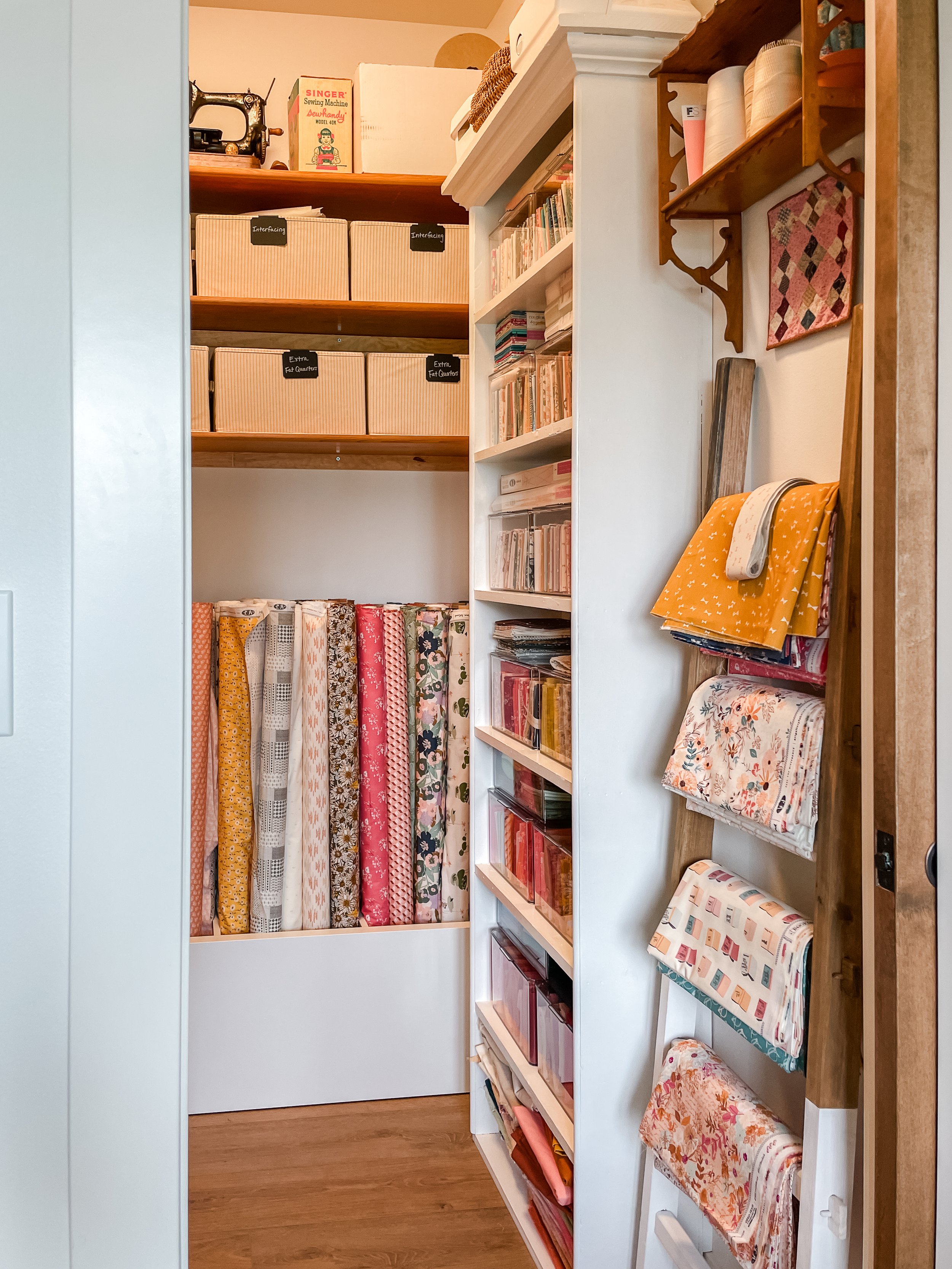 Organizing Your Sewing Room: DIY Fabric Bolts