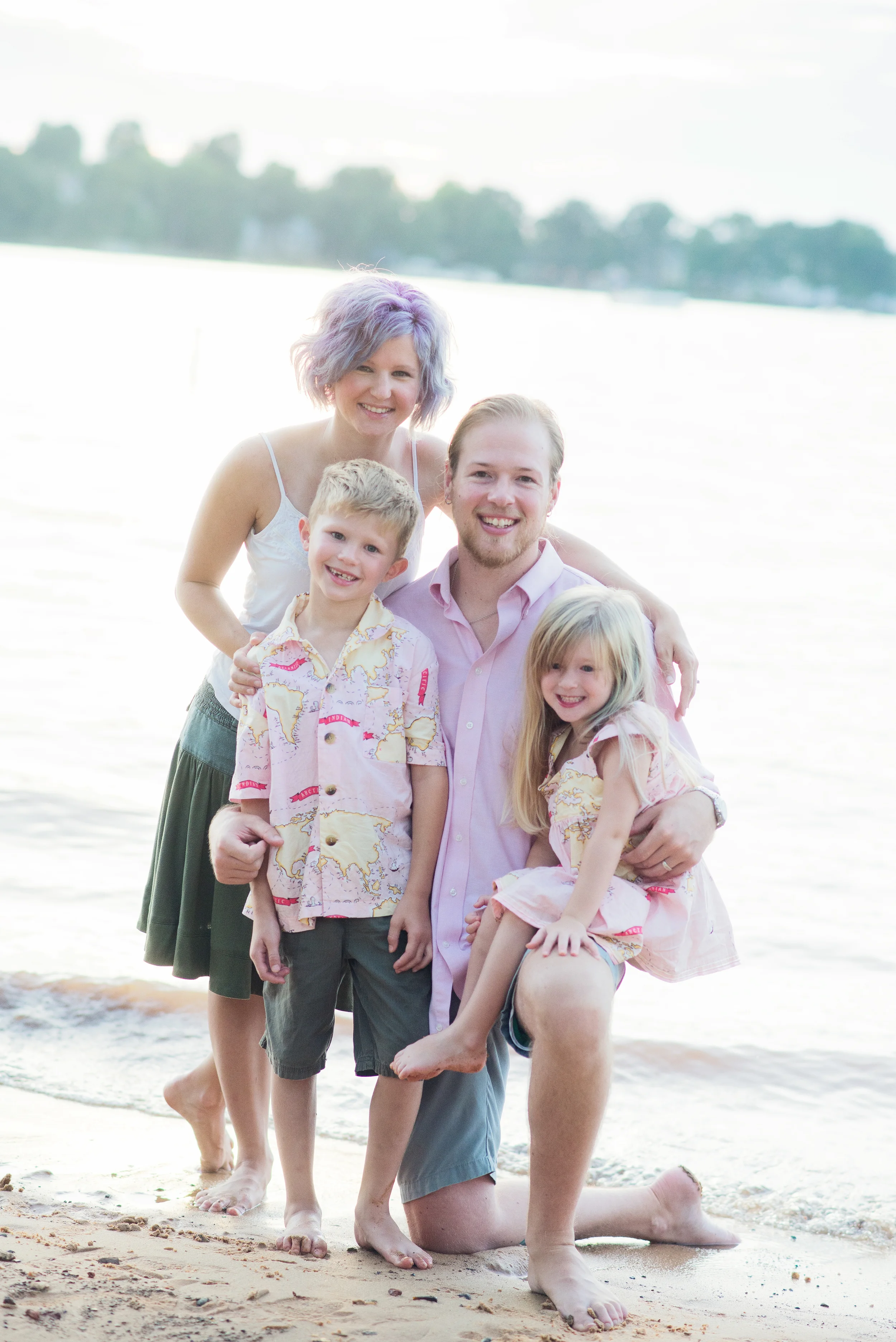 Big shout out to grandma too for these handmade map themed outfits for the kids. The outfits added that something extra to the nautical shoot. 