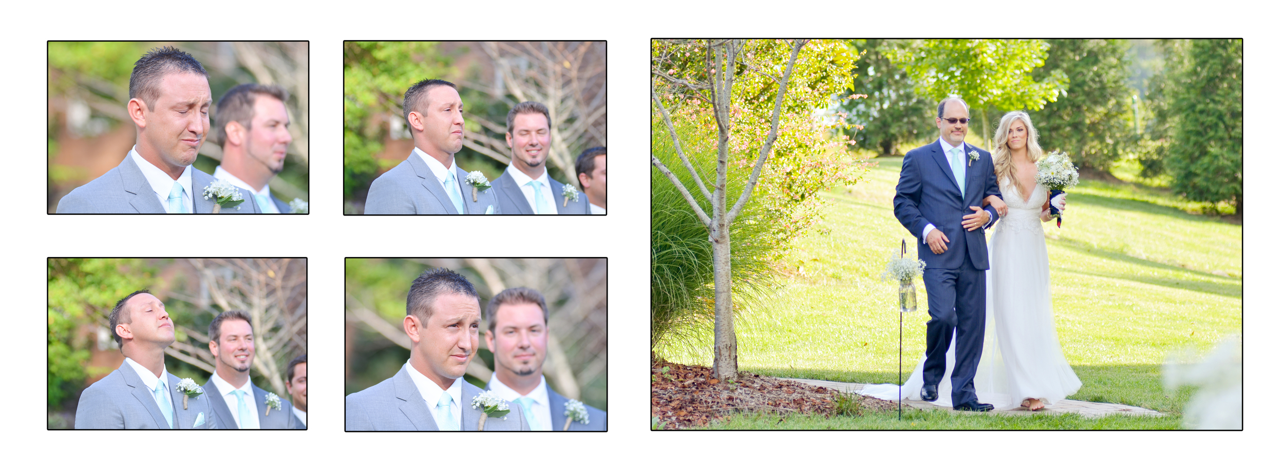 One of my absolute favorite parts of the ceremony is watching the grooms expression as his bride walks towards him. & this groom was so expressive. <3 so cute!