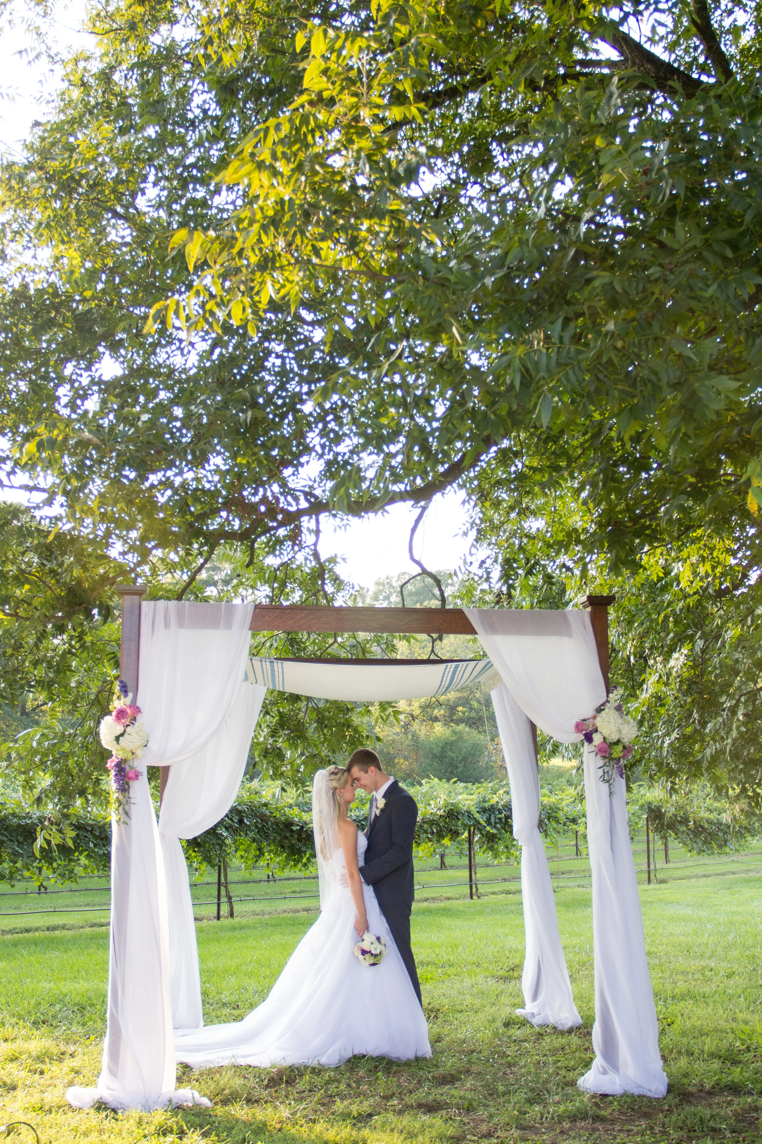 The day was absolutely beautiful and the sun began setting as soon as the ceremony ended. 