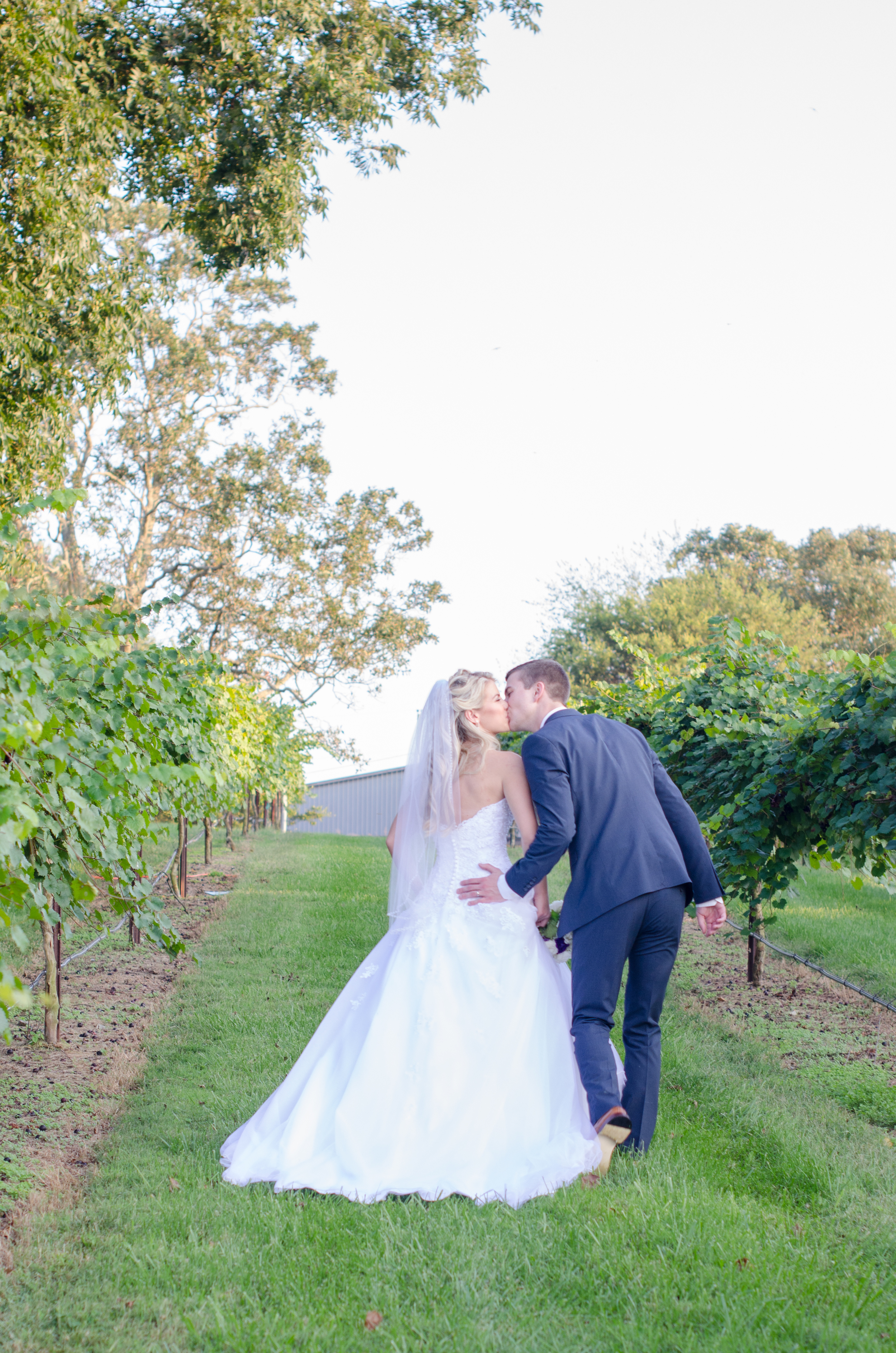 One last kiss as we head to the reception.