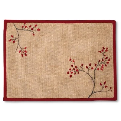 Jute Embroidered Placemat
