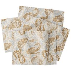 Gold Paisley Placemats