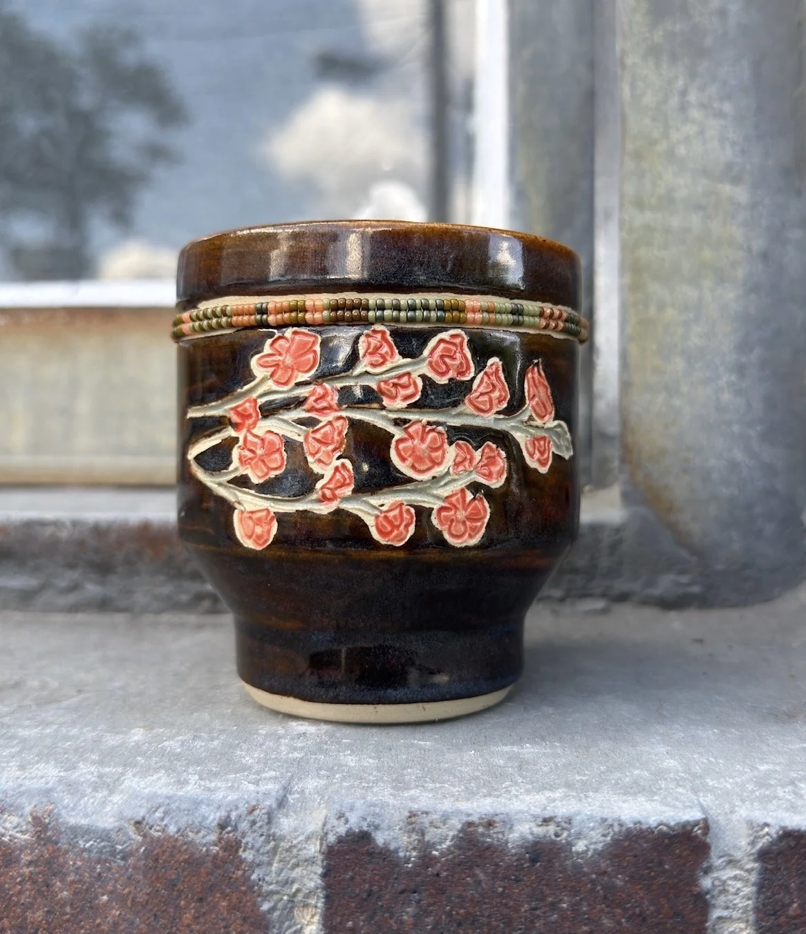Beaded Globe Mallow Tumbler