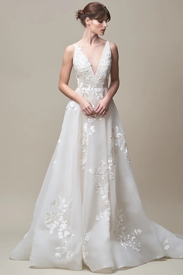 jenny yoo embroidered dress Jenny Yoo Bridesmaid Dress Drew in Ophelia Embroidered Tulle Ophelia Blush Multi