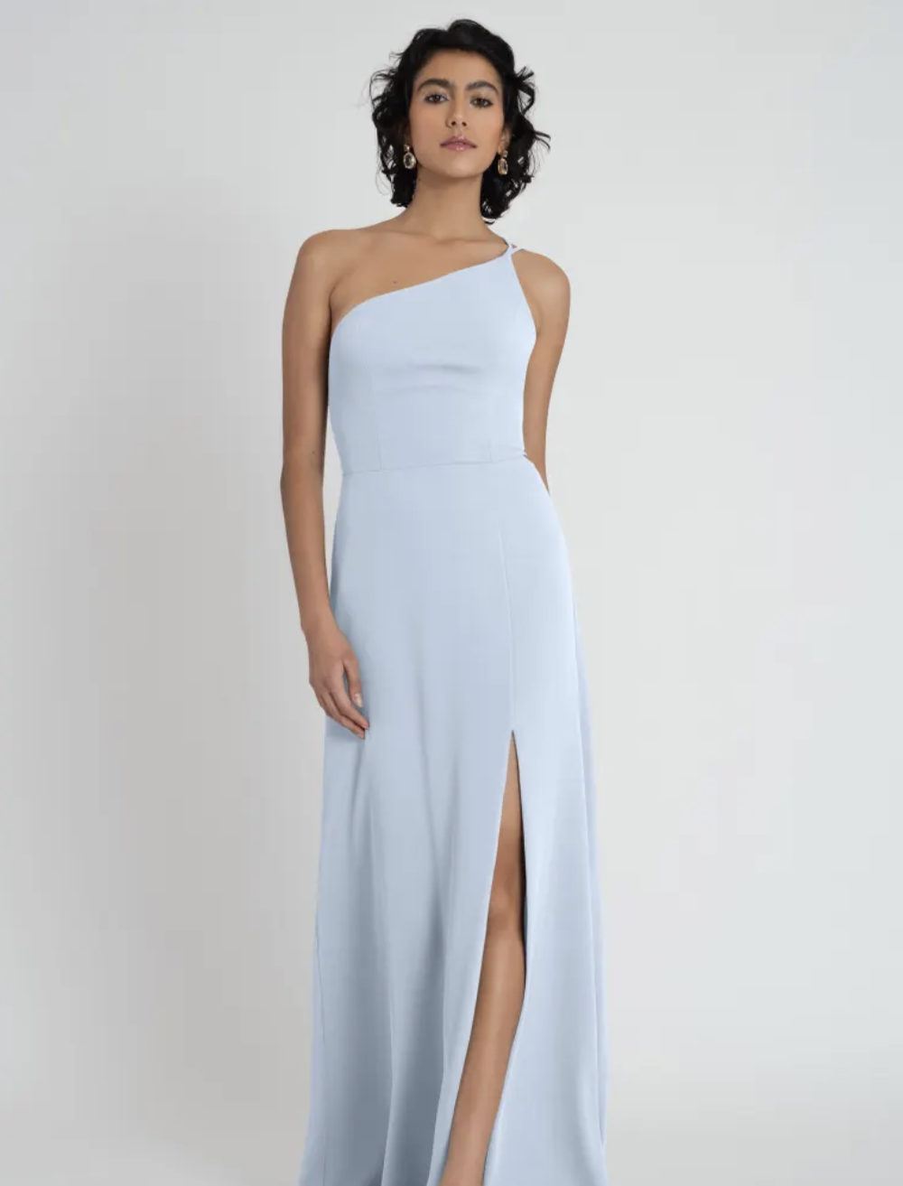 jenny yoo one shoulder bridesmaid dress Jenny Yoo Bridesmaid Dress Carly Whipped Apricot
