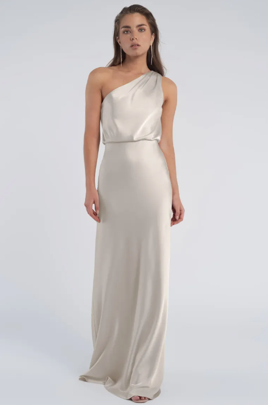 sterling bridesmaid dresses Jenny Yoo Gown — Pearl Bridal House Color:Vainilla Floor Length 8 Princess Costumes Petite Bridesmaid Dresses |